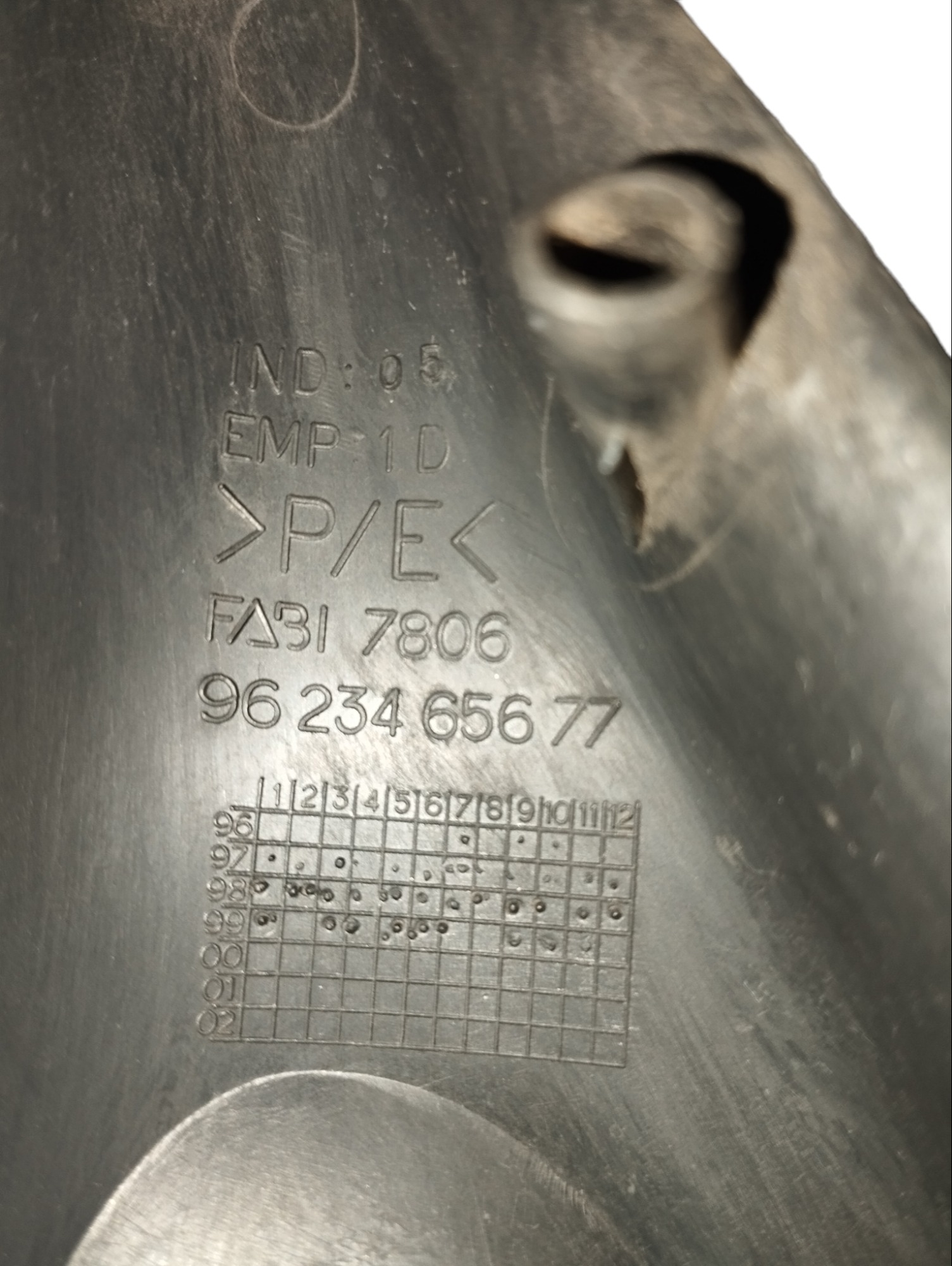 Acabamento Retrovisor Direito Peugeot 306 1999 A 2001 3