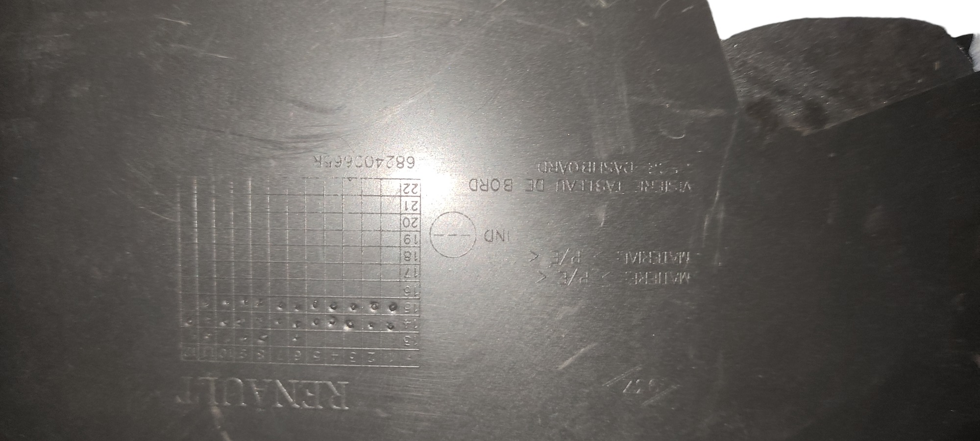 Acabamento Do Painel De Instrumento Original Renault Sandero 6