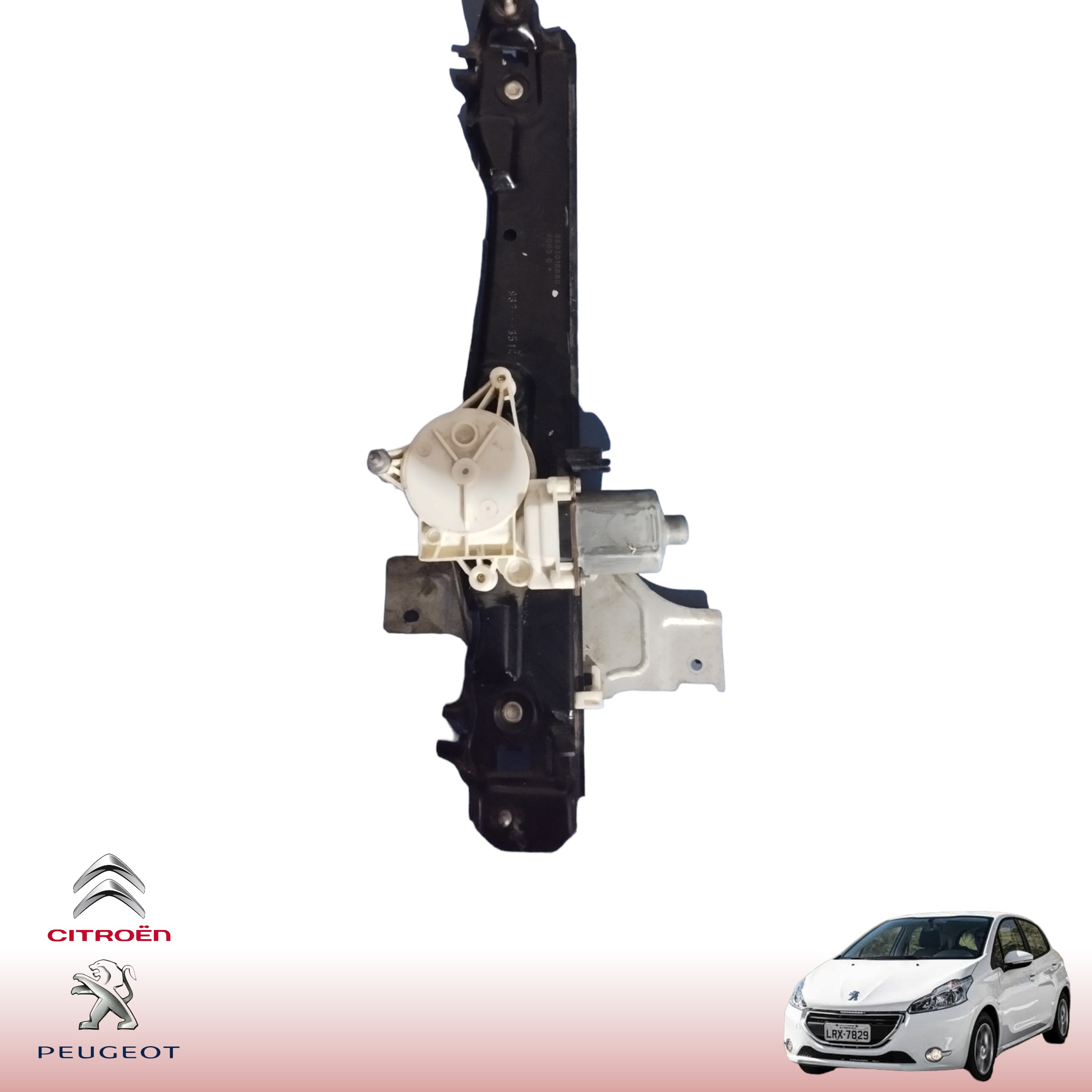 Máquina Vidro Traseira Esquerda Peugeot 208 2015 9803018880 4