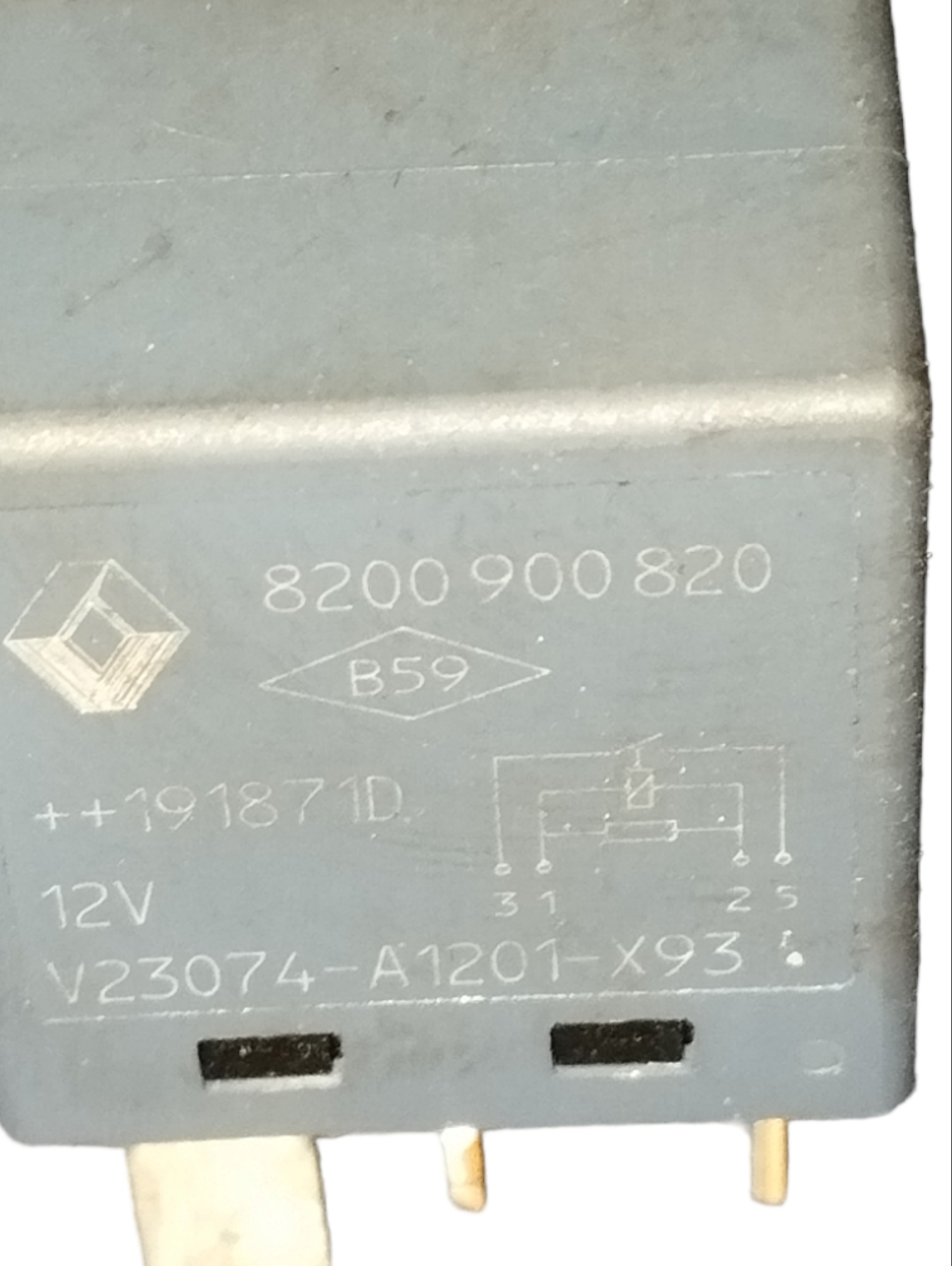 Relê  Renault  Sandero 8200900820 Azul 4 Pinos