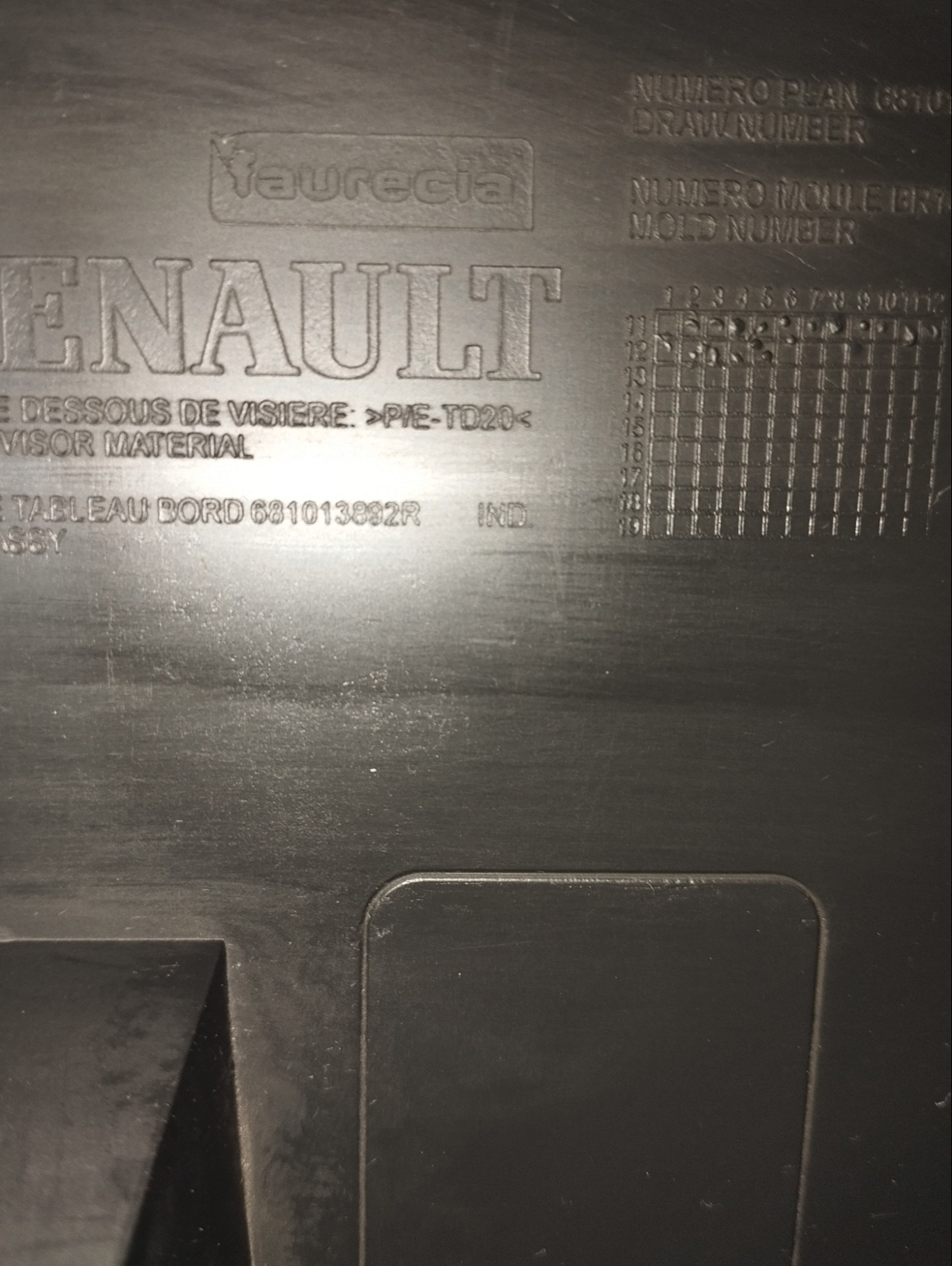 Moldura De Painel Velocímetro Renault Logan 2007 A 2013 4