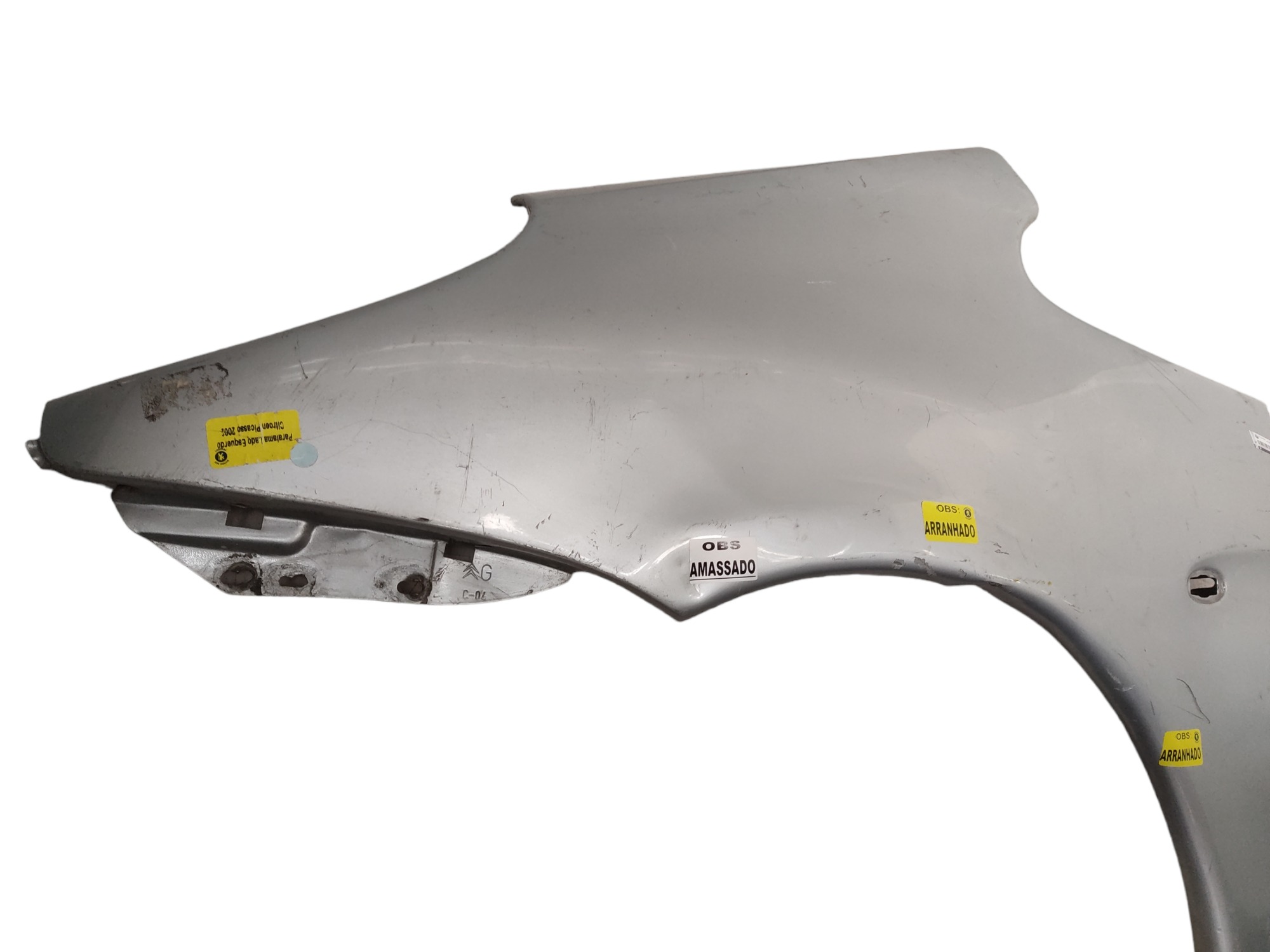 Paralama esquerdo Citroen xsara picasso 1999 a 2007 prata