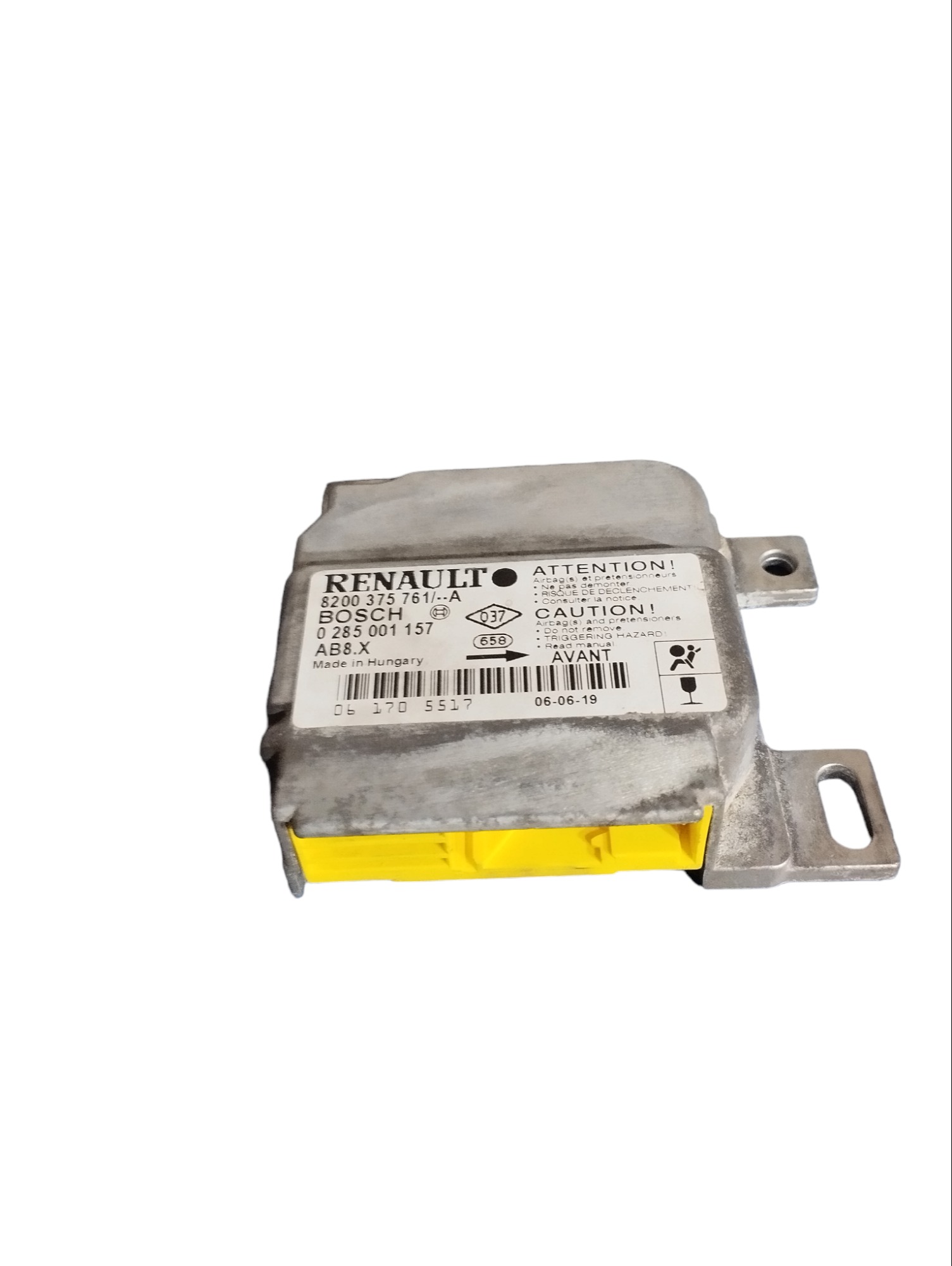 Kit airbag Renault clio 2005 2006 1.0 16v 4