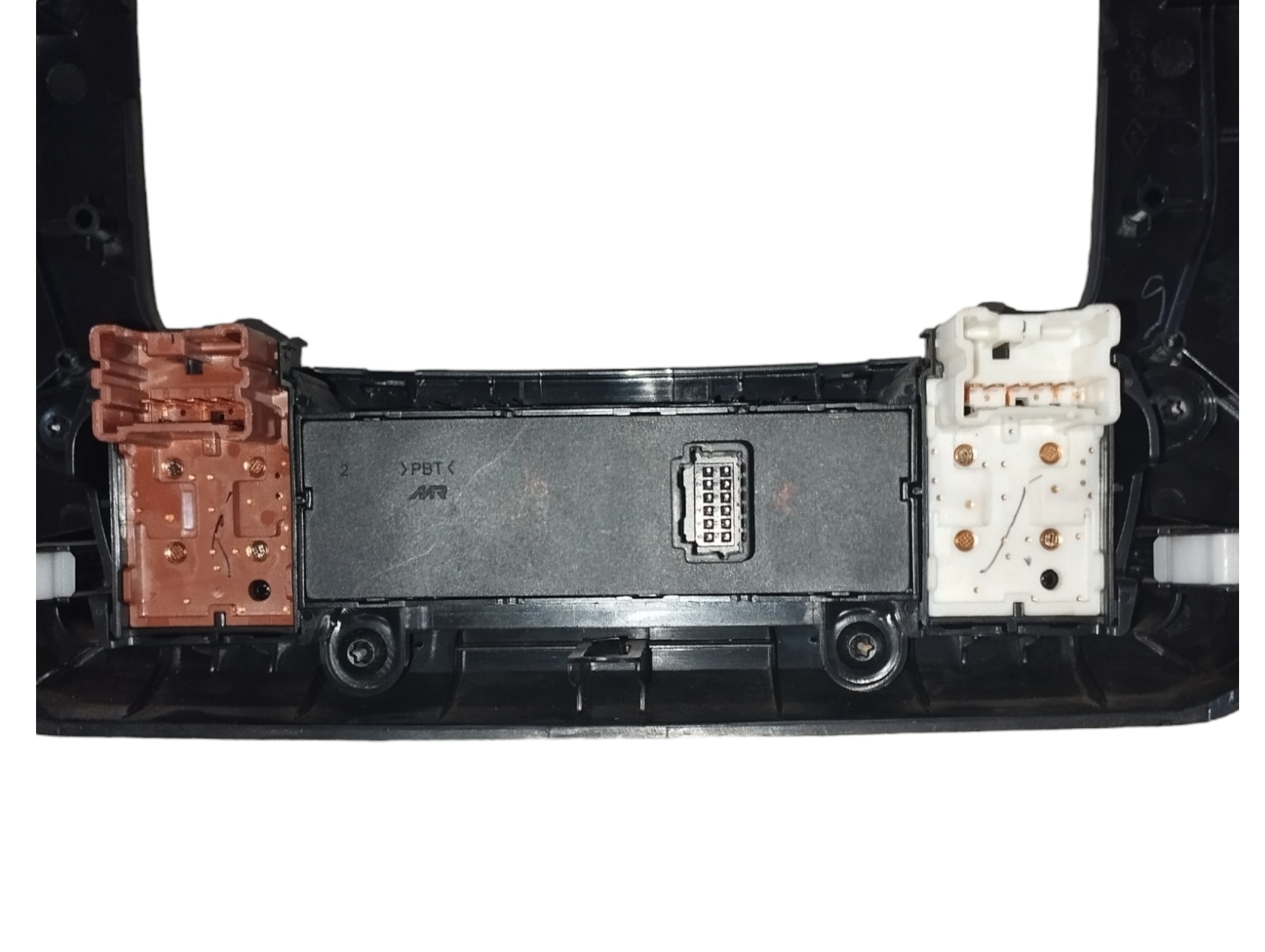 Acabameto Do Radio  Botão Alerta Renault Kwid 2018 Preto 4