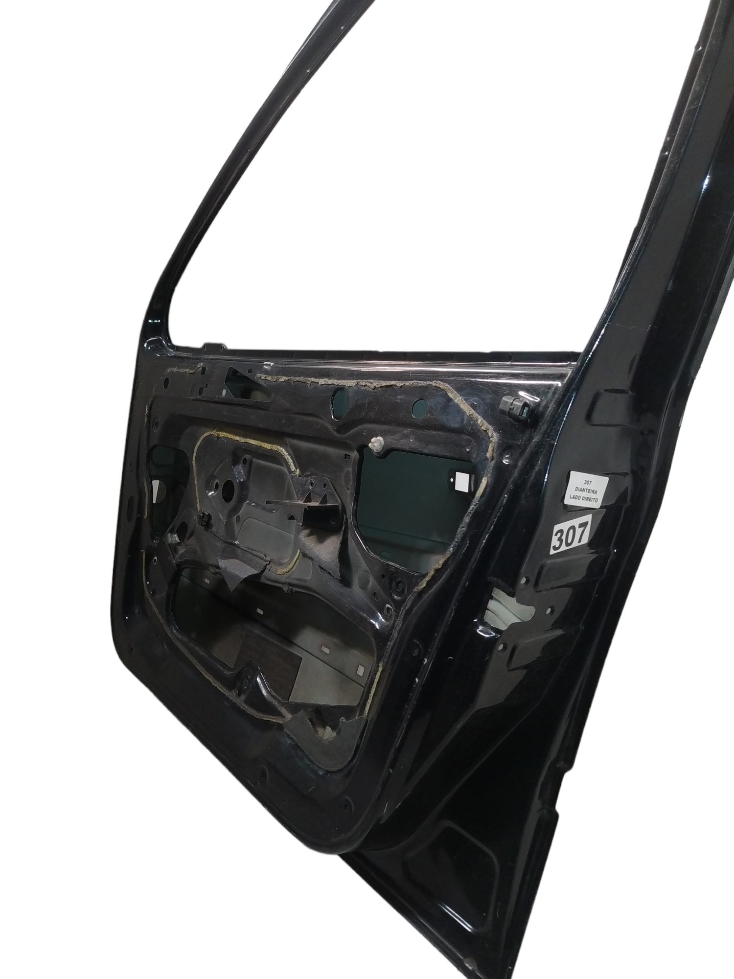 Porta Dianteira Direita Peugeot 307 2008 A 2013 Preta  Dianteira Direito Preto