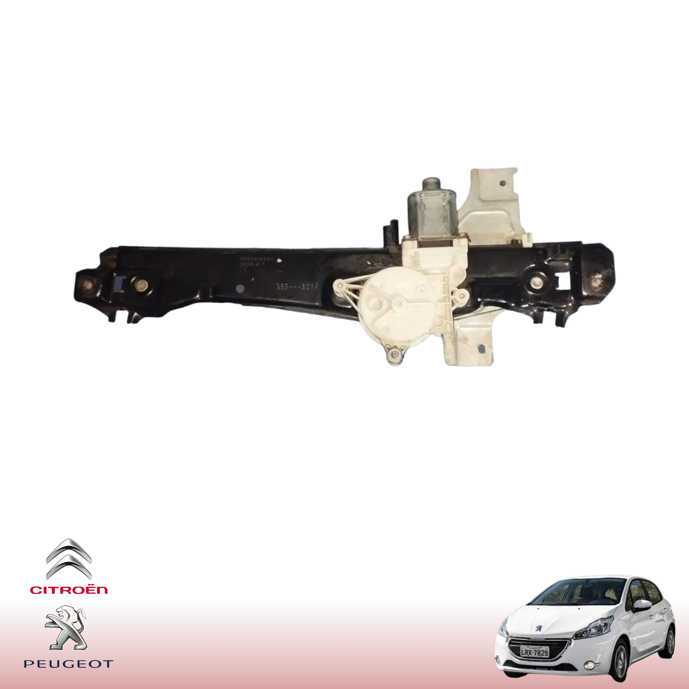 Máquina Vidro Traseira Esquerda Peugeot 208 2015 9803018880 6