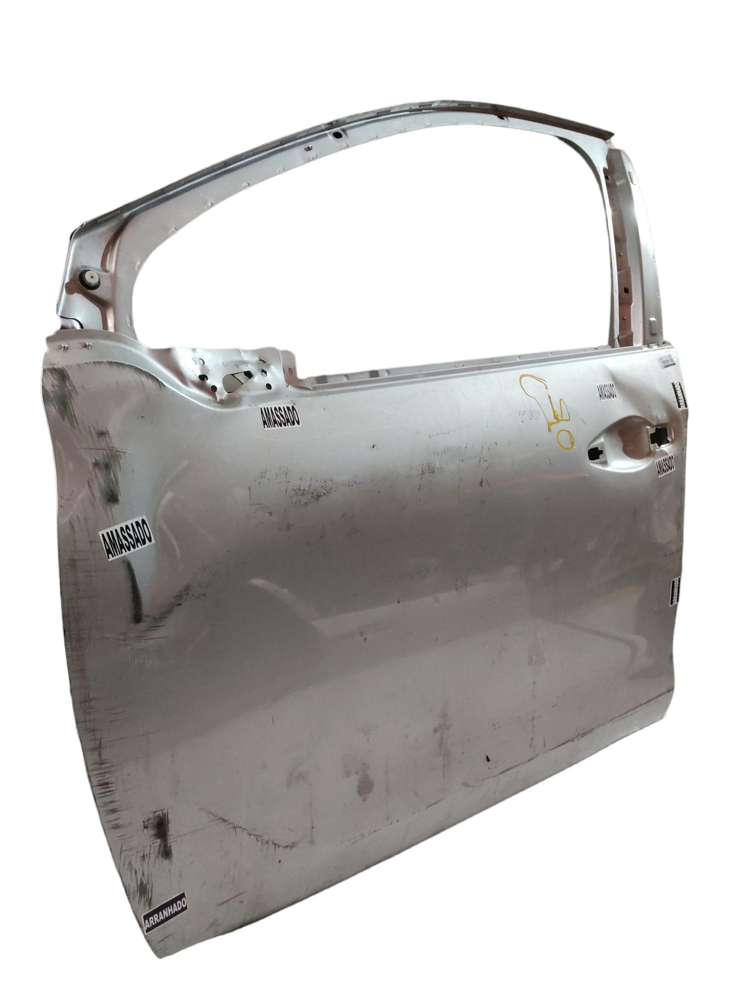 Porta dianteira esquerda Peugeot 208 2014 a 2019 prata
