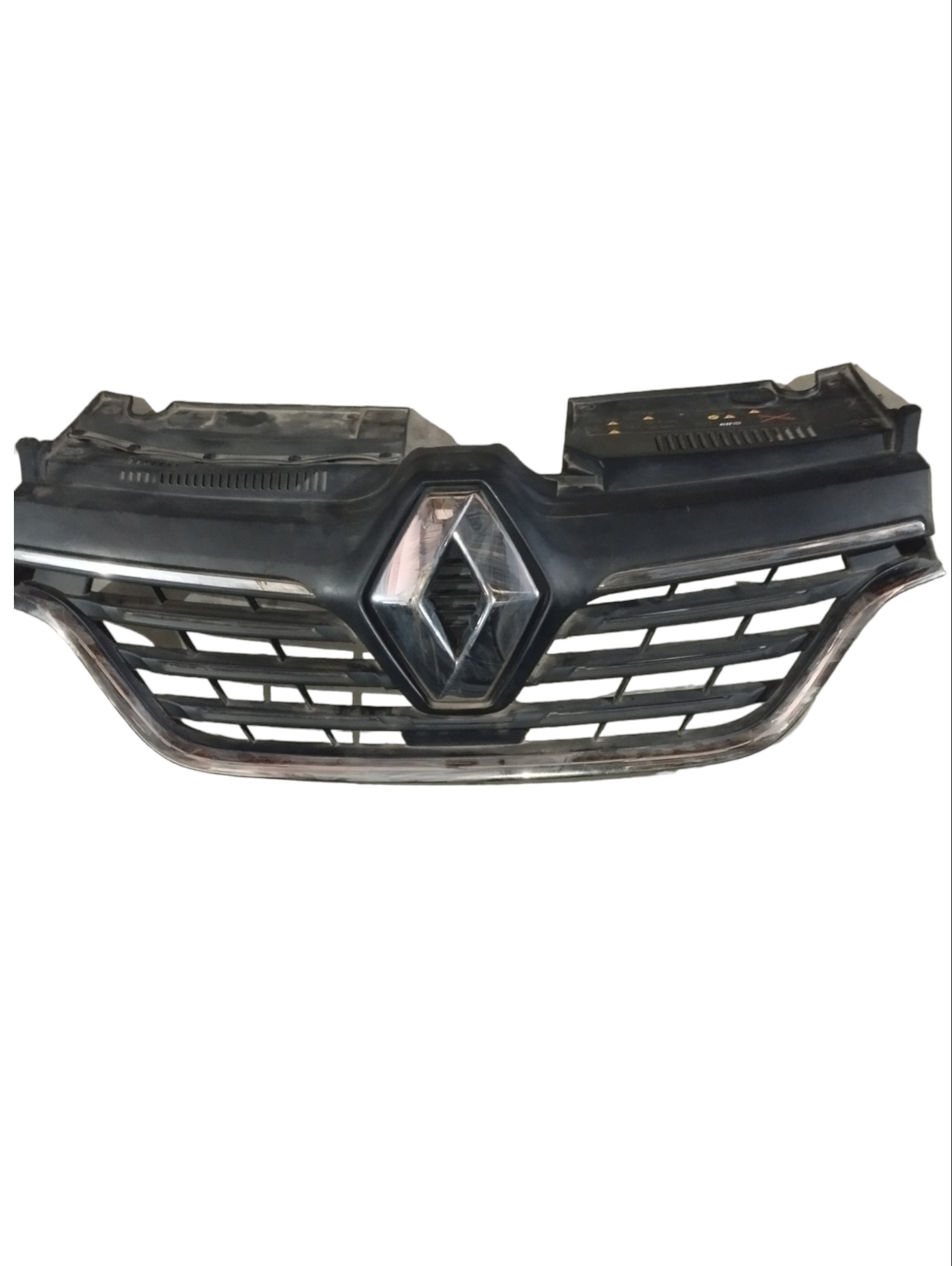 Grade Dianteira Do Radiador Renault Logan Sandero Preto