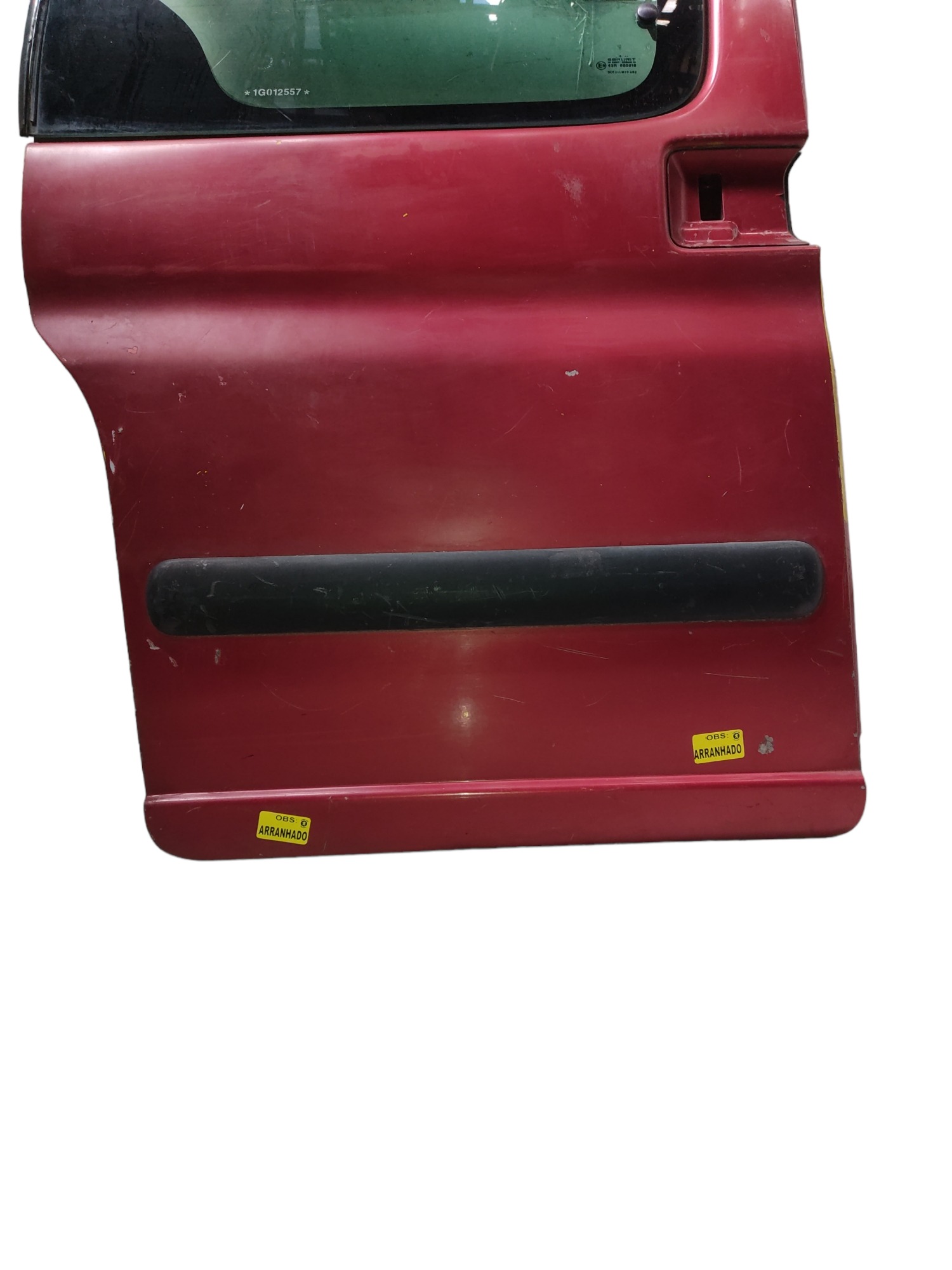 Porta Traseira Direita Citroen Berlingo 2000 A 2004 Vermelho Dianteira Vermelho