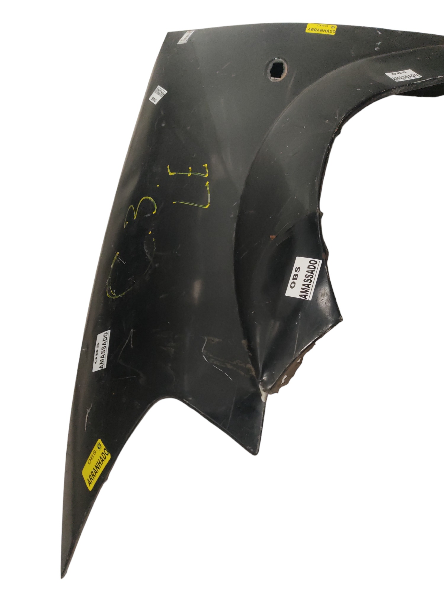 Paralama esquerdo Citroen c3 04 a 2012 preto