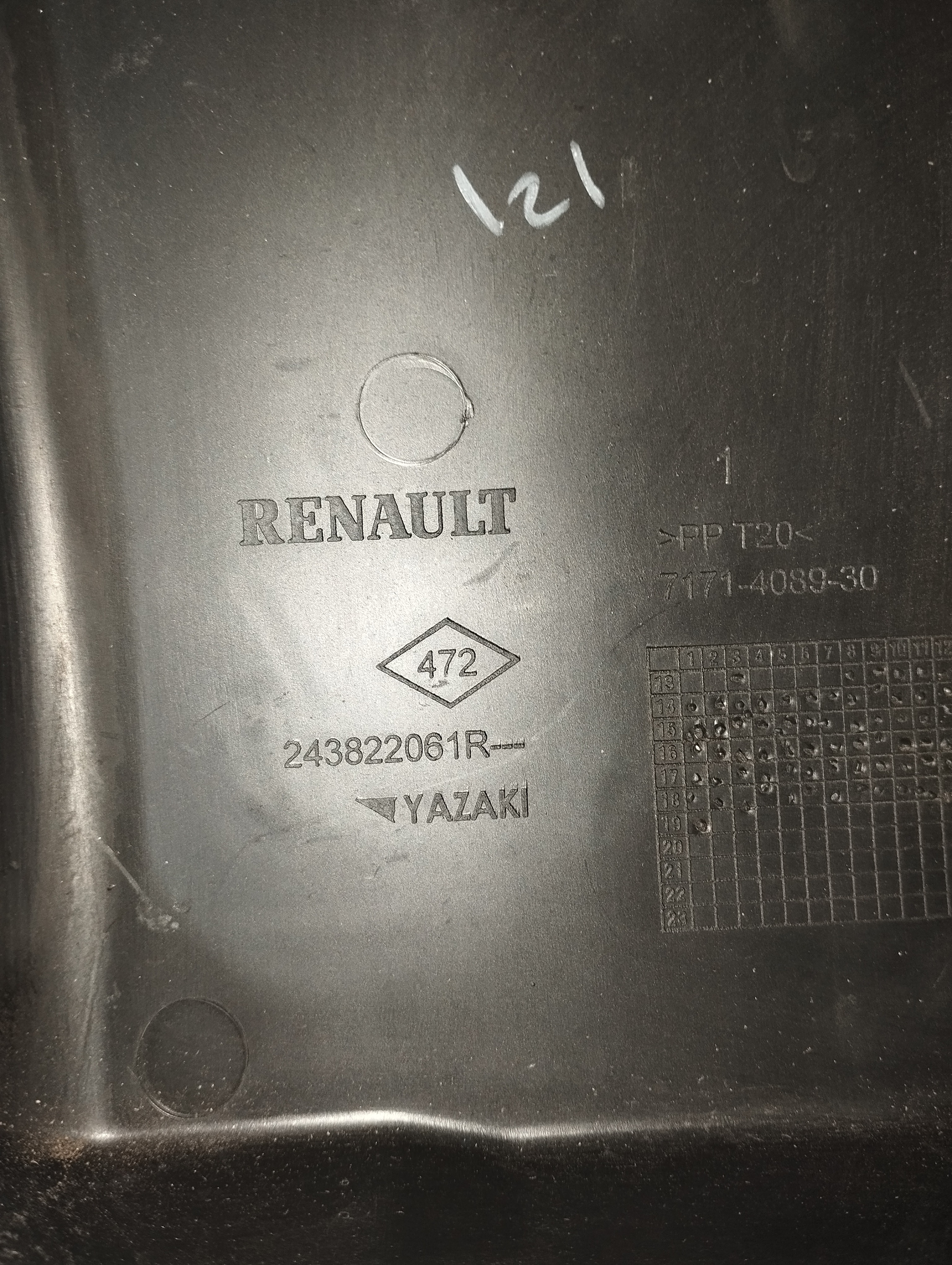 Tampa Caixa Fusível Renault Sandero Logan Duster 243822061r 2