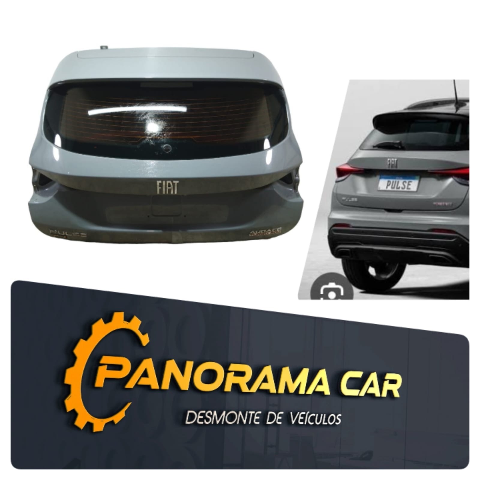 Tampa Traseira Fiat Pulse Audace Com Vidro Vigia Original