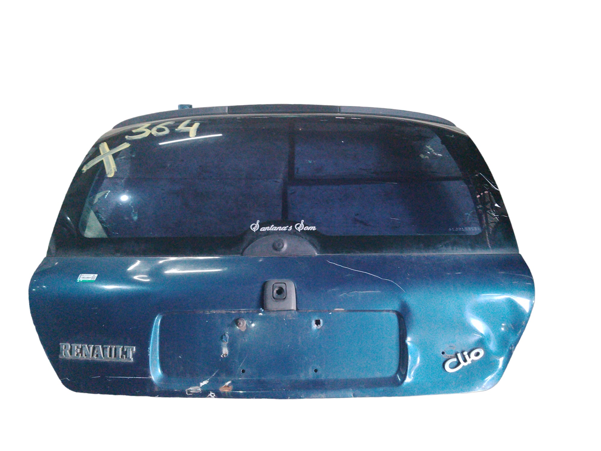 Tampa Traseira Renault Clio 2001 Com Vidro Original  Azul