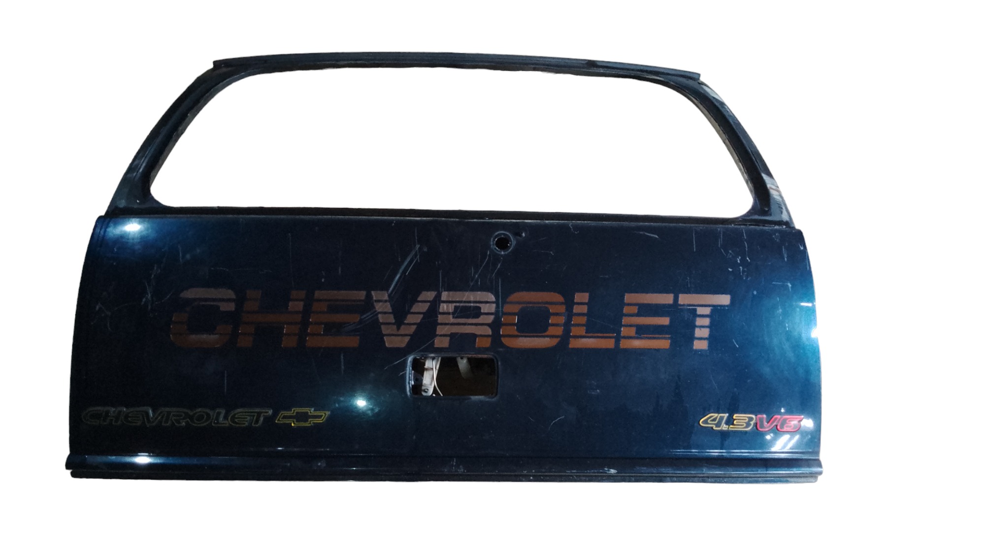 Tampa Traseira Chevrolet Blazer Original 1998 2001 So Lata Azul