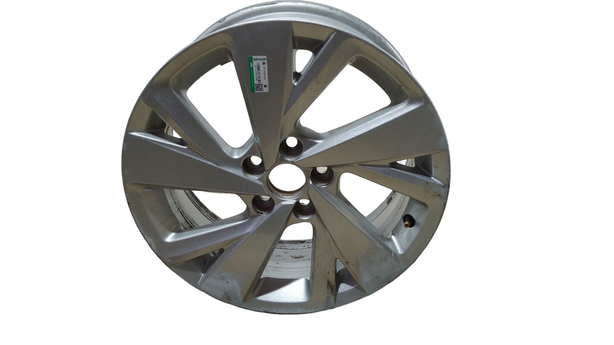 Roda Avulsa Aro 16 Vw Nivus Polo Tsi 2023 Ralado De Uso  Prata