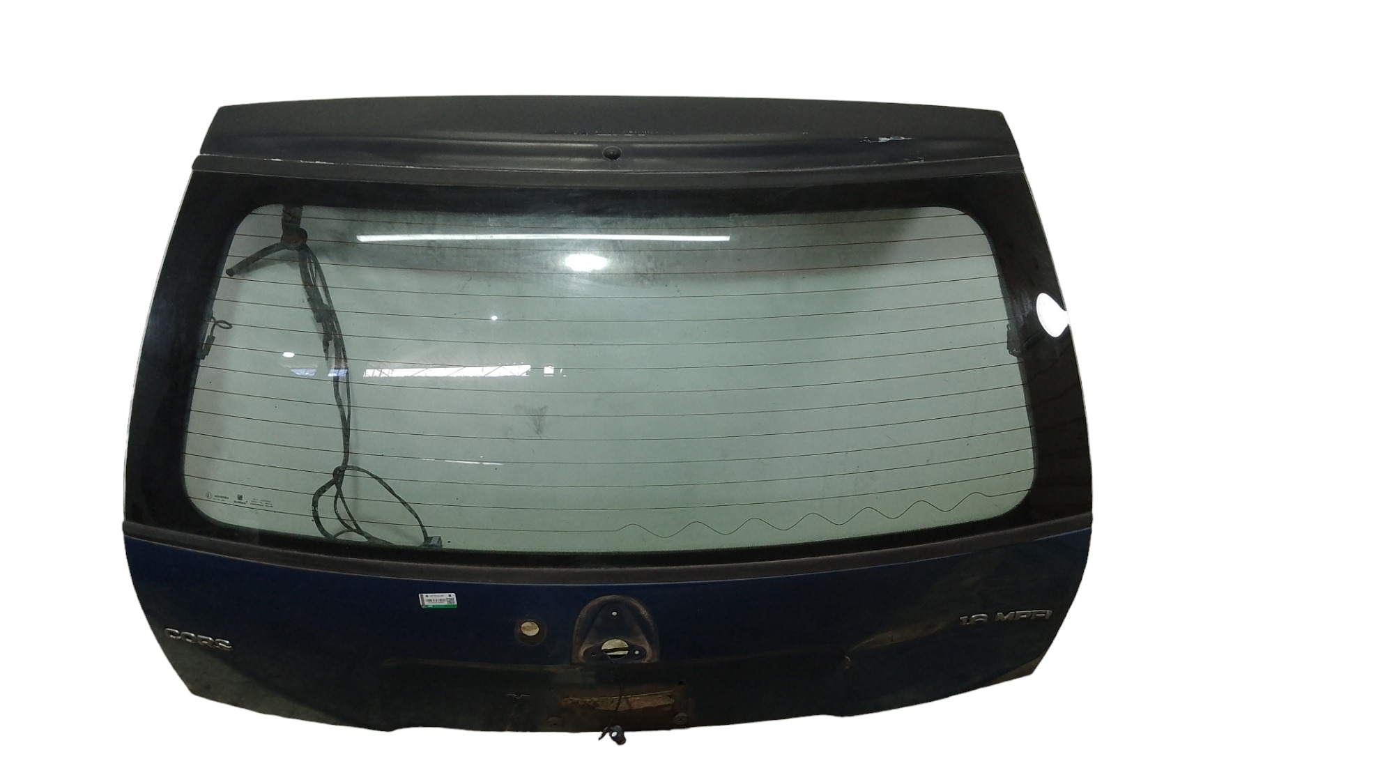 Tampa Traseira Com Vidro Gm Corsa Detalhe Amassado  Azul