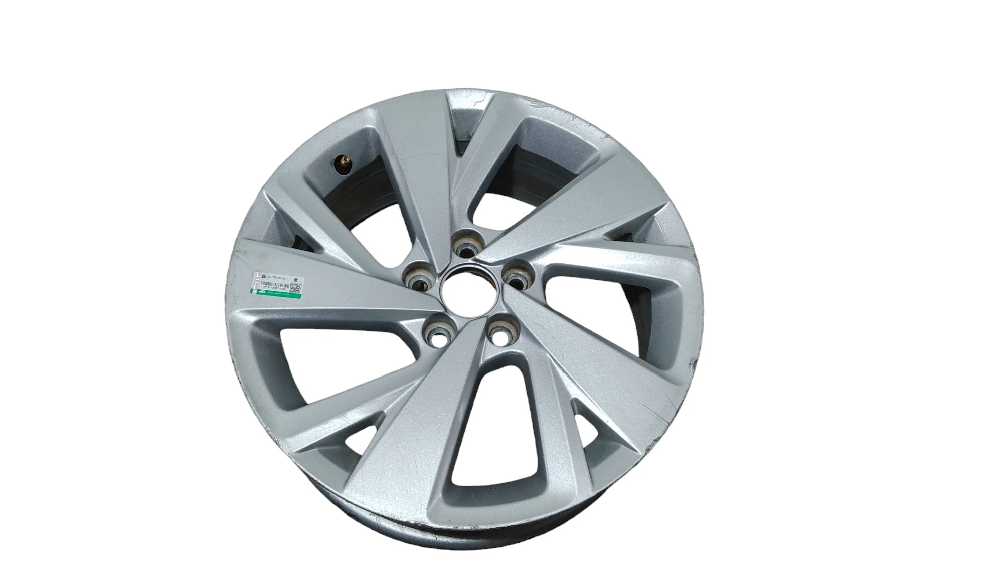 Roda Avulsa Aro 16 Vw Nivus Polo Tsi 2023 Ralado De Uso  Prata