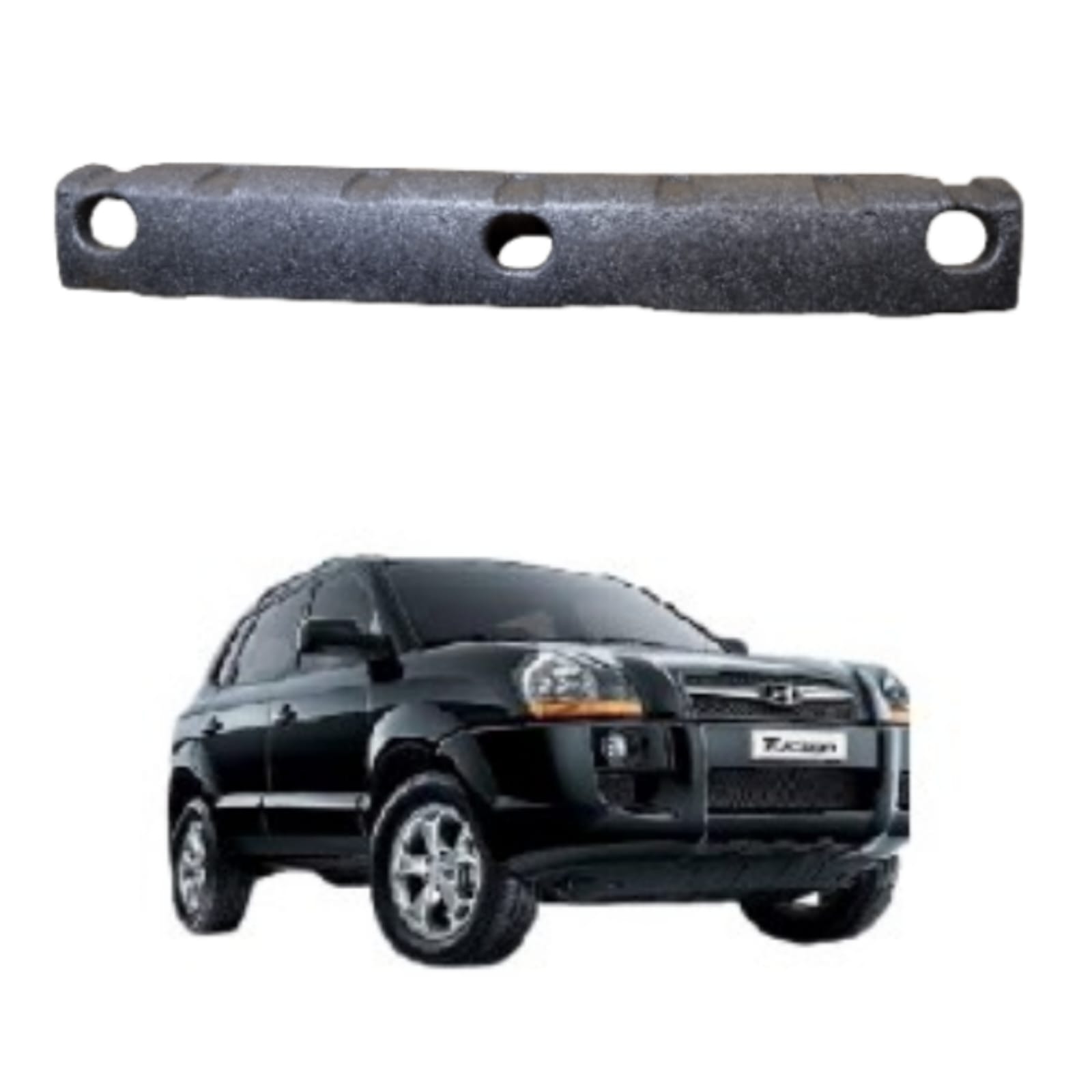 Isopor absorvedor impacto parachoque traseira Hyundai Tucson