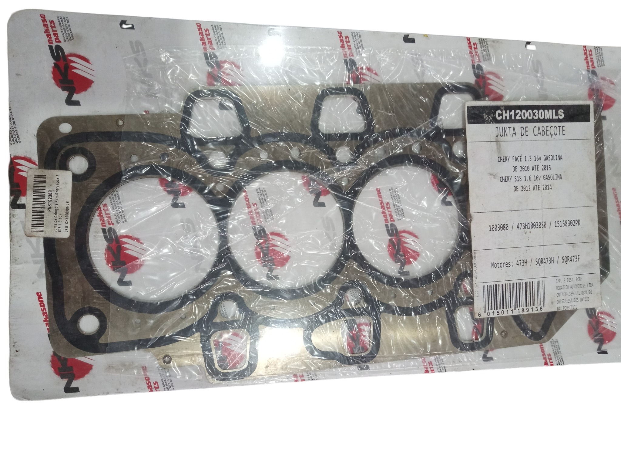 Junta De Cabeçote Para Chery Face E S18 1.3 16v