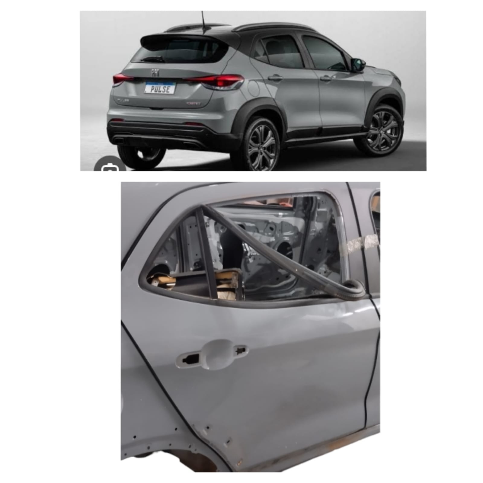 Porta Traseira Direita Fiat Pulse Audace 2022 Original  Traseira Direito Cinza