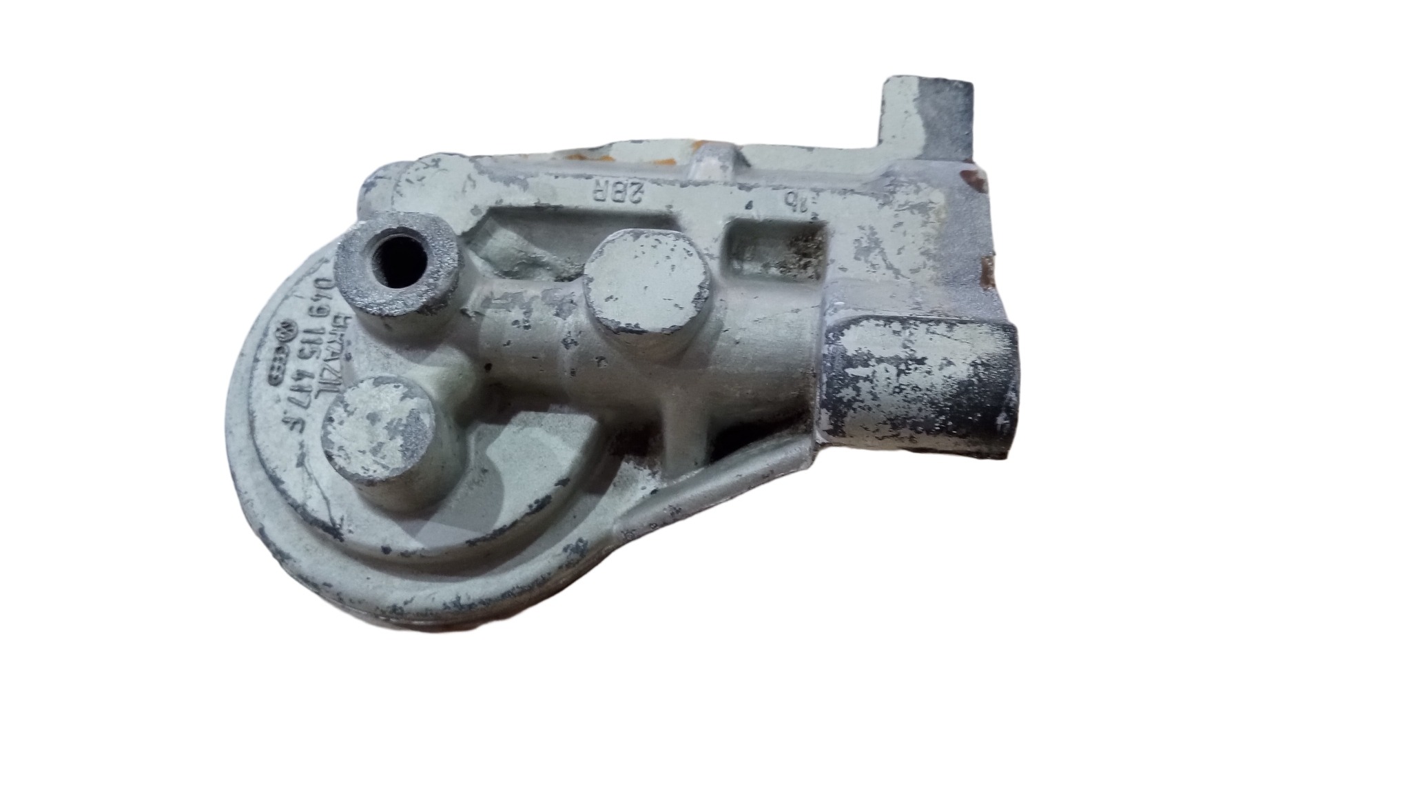 Suporte Filtro Óleo Motor Ao Gol Original 049115417 Cinza