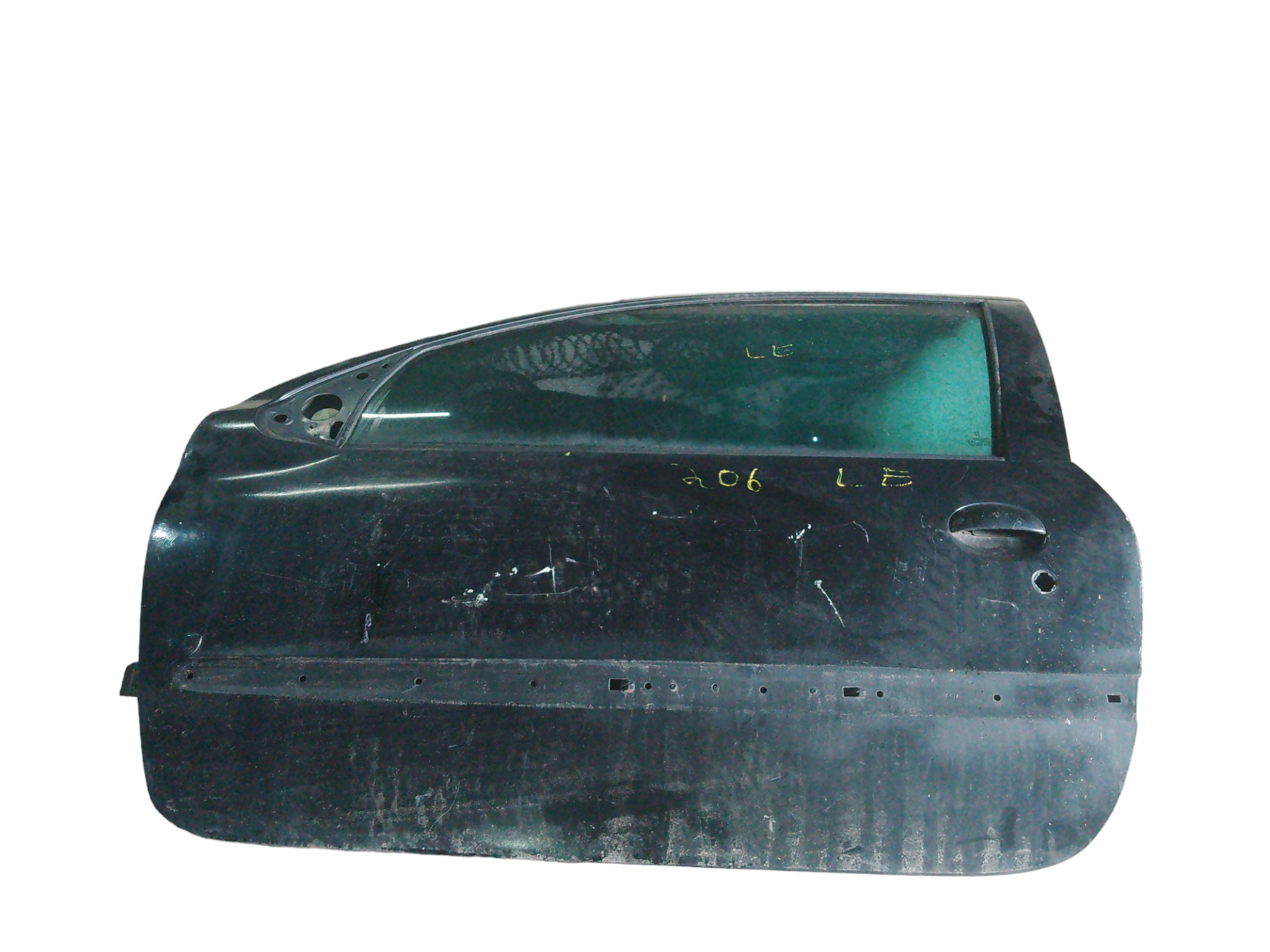 Porta Esquerdo Peugeot 206 Original So Lataria  Dianteira Esquerdo Preta