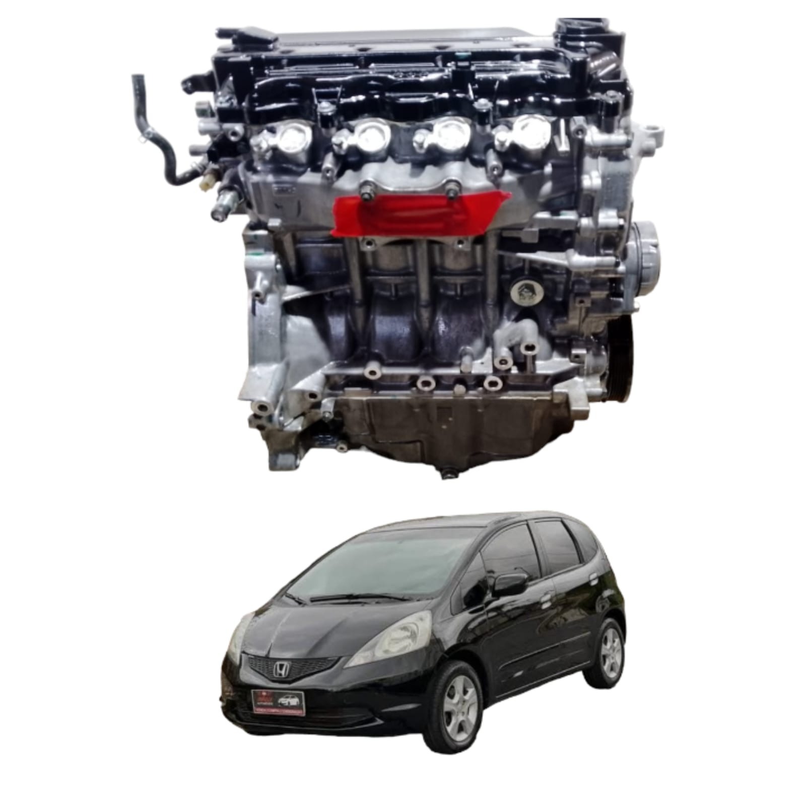 Motor Parcial Honda Fit City 1.5 16v 2010 Original