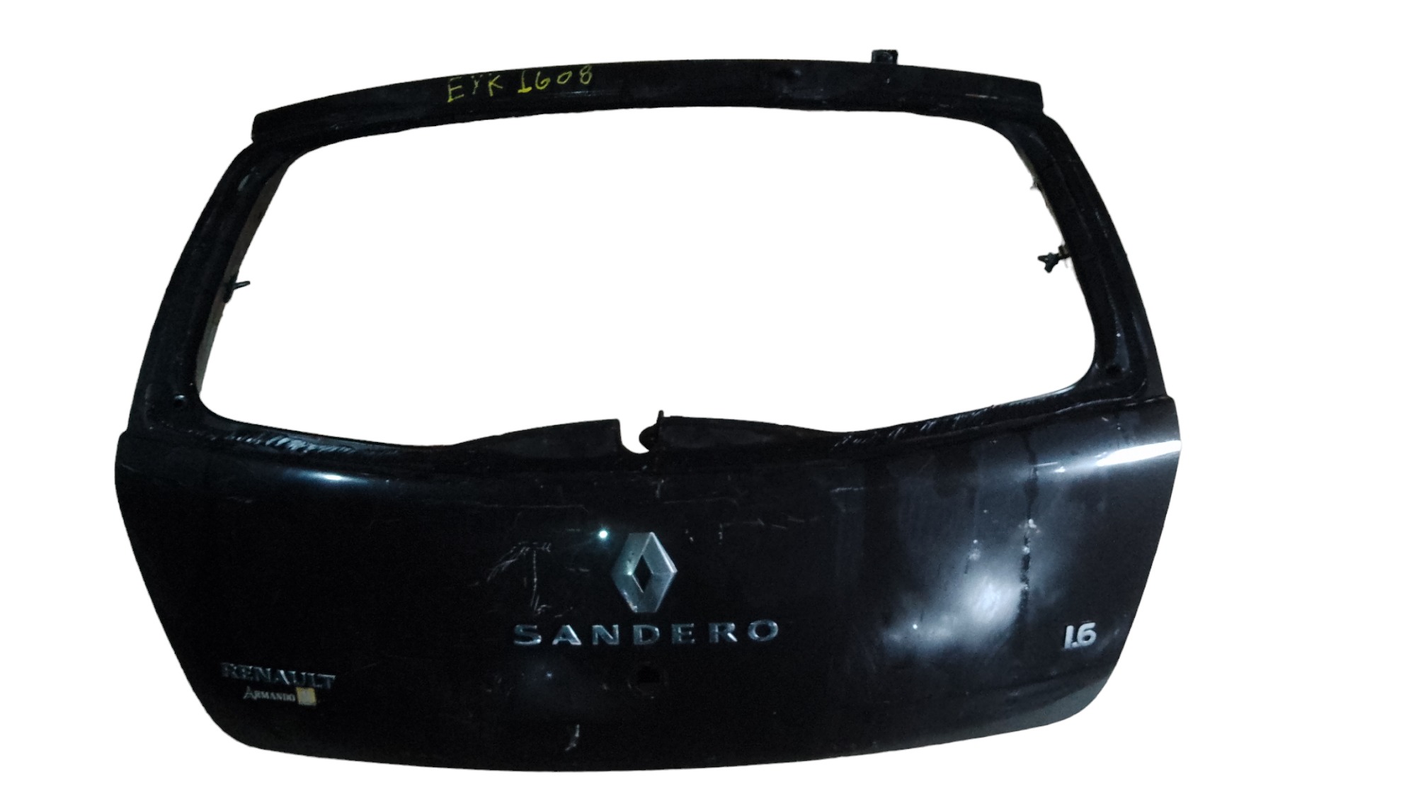 Tampa Traseira Renault Sandero 2008 2013 Original Lataria  Preta