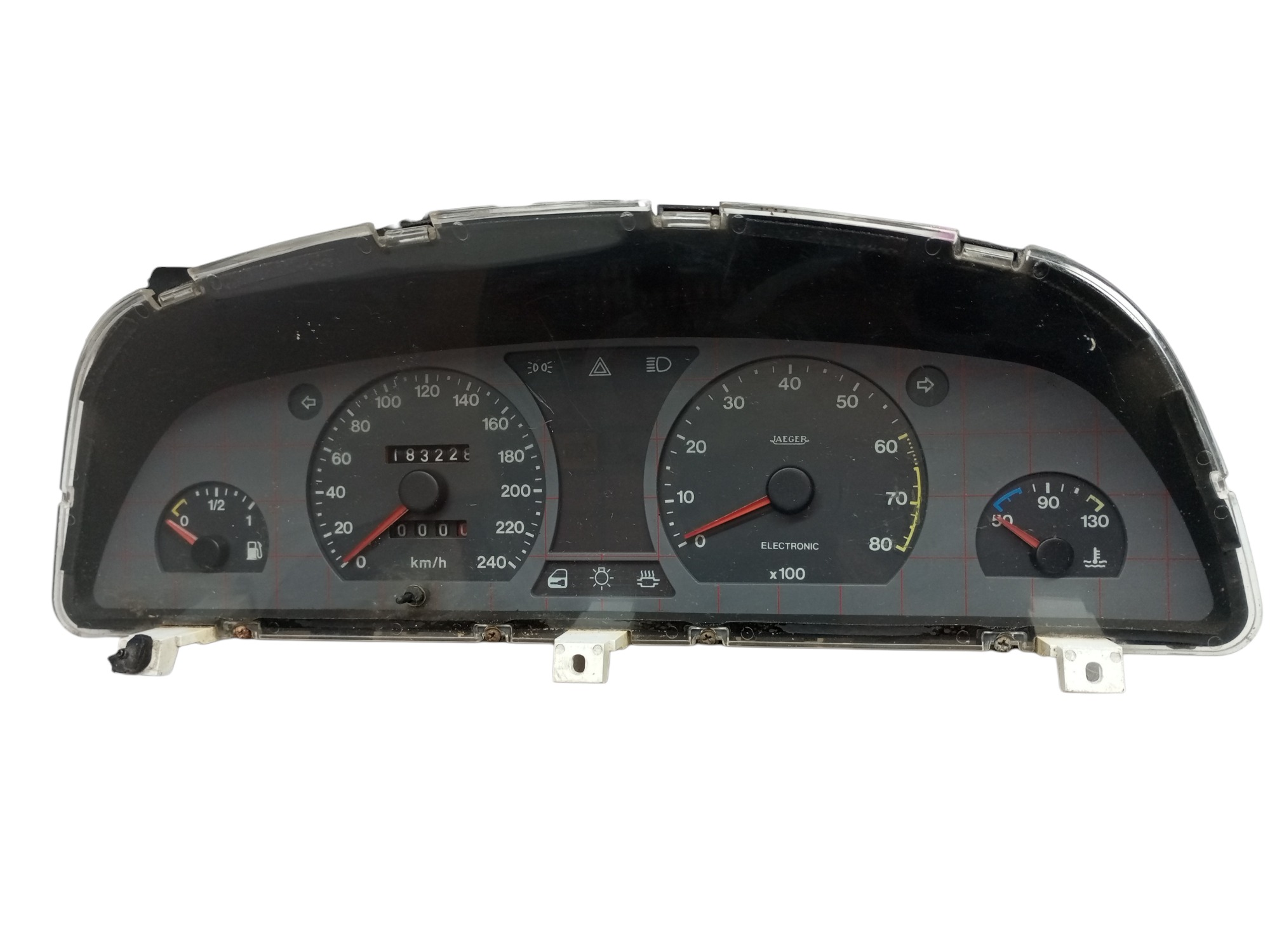 Painel Instrumento Tempra 93 95 96 Velocimetro Conta Giro Preto 1