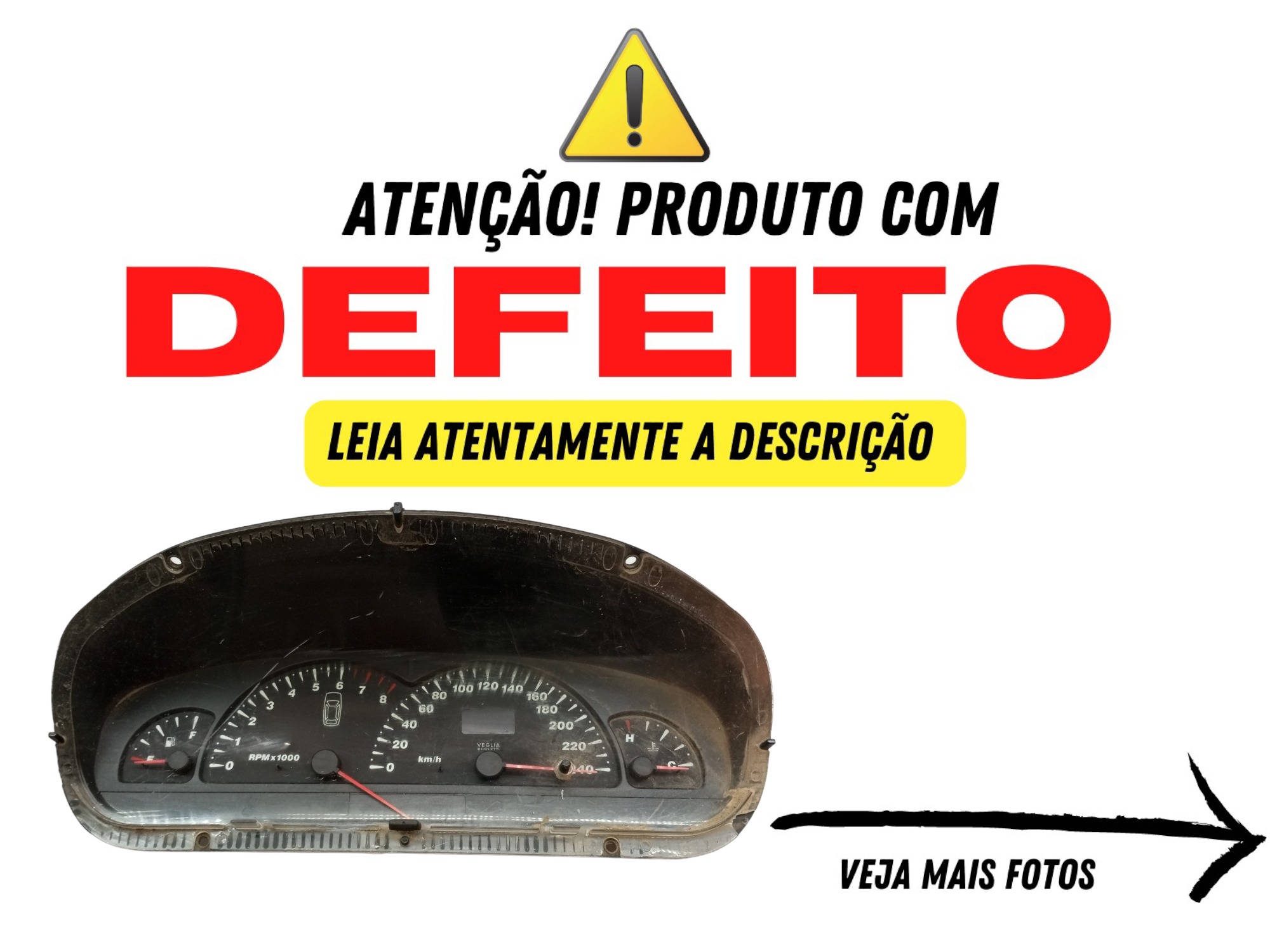 Painel De Instrumentos Marea 99 Brava 2000 2007 Velocimetro 2