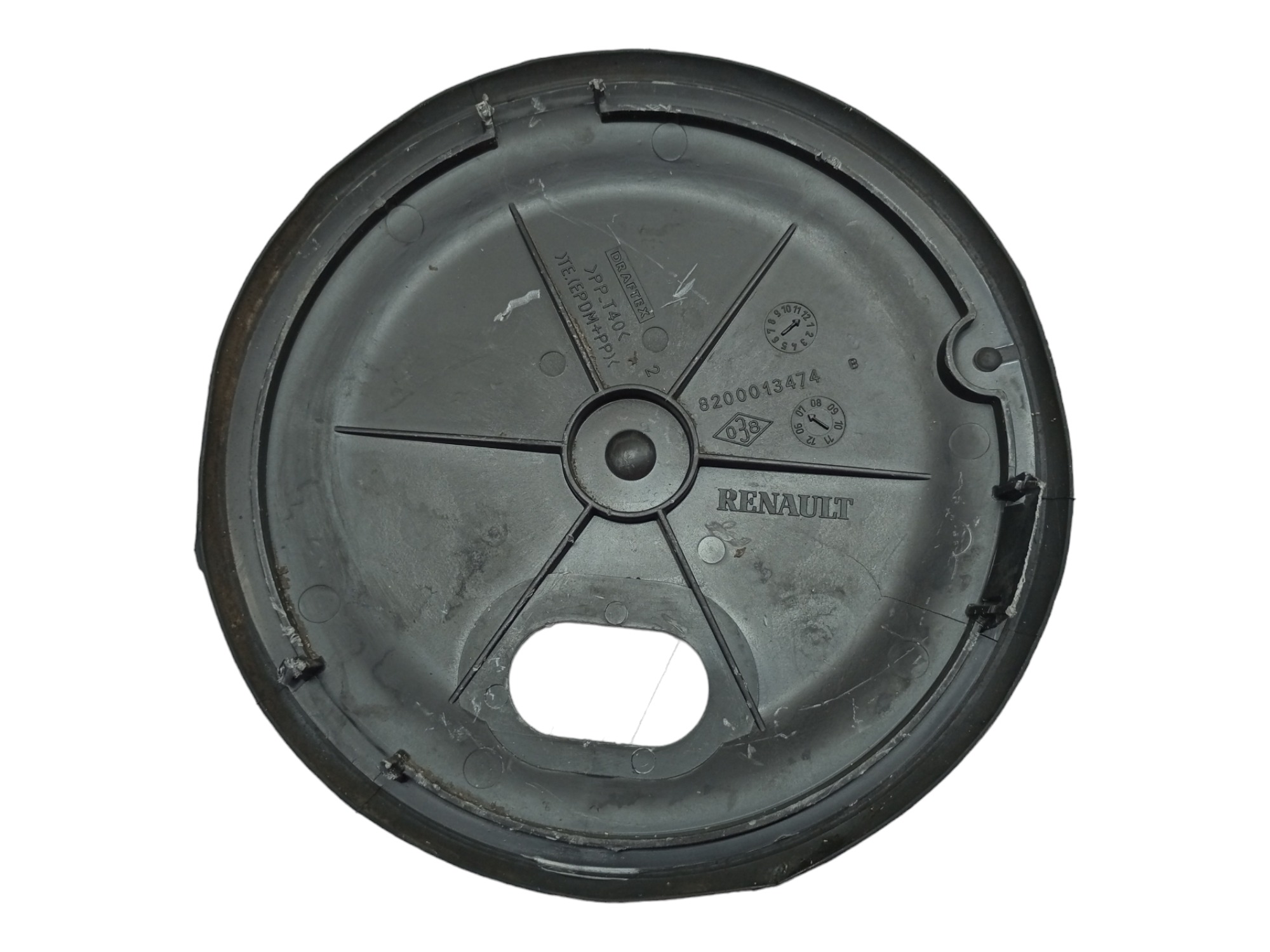 Tampa Tanque Combustivel Renault Megane 2007 2008 2009 2010 Preto 2