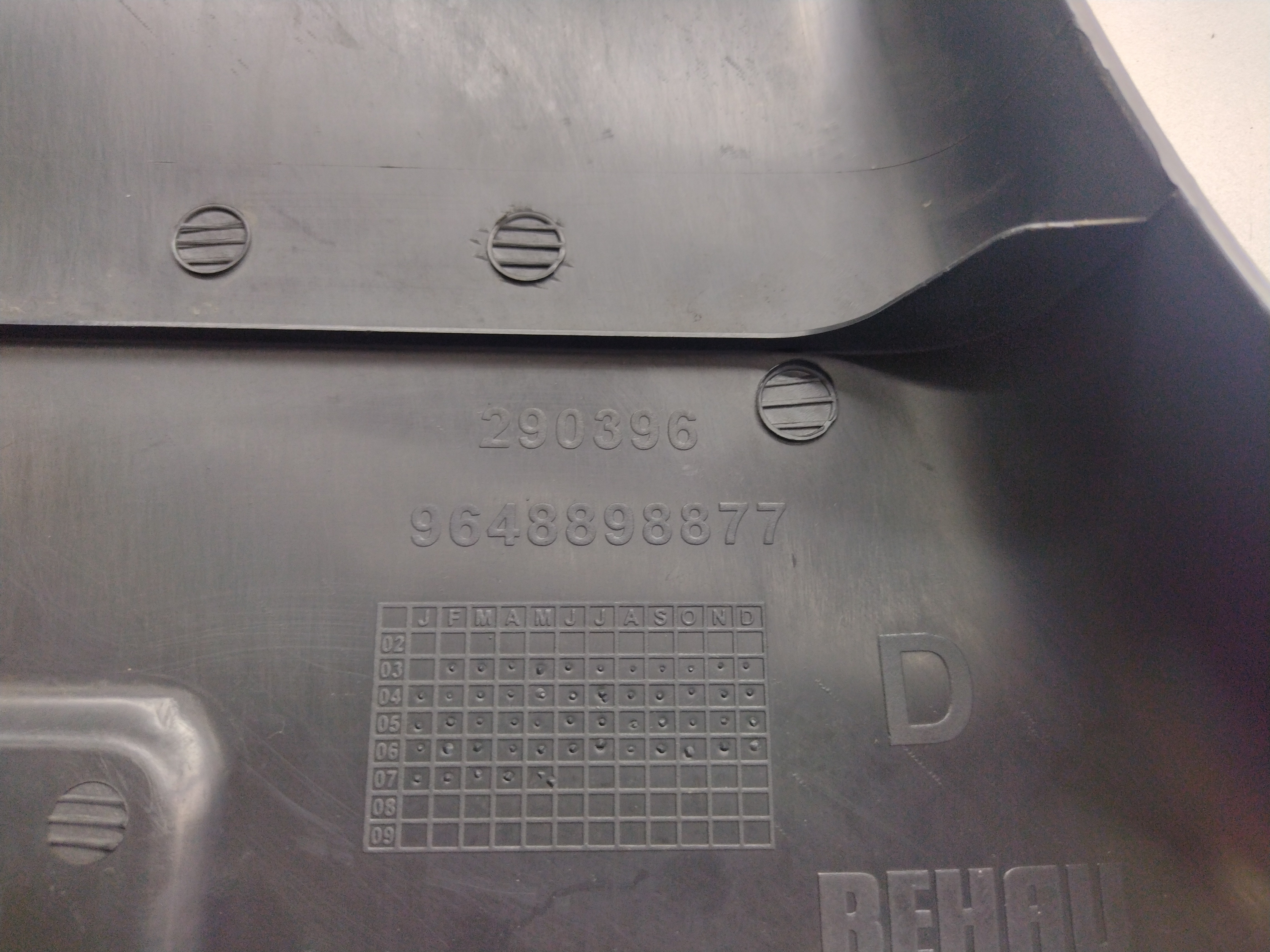 Moldura Coluna Central Lado Direito Citroen C3 03/12 4