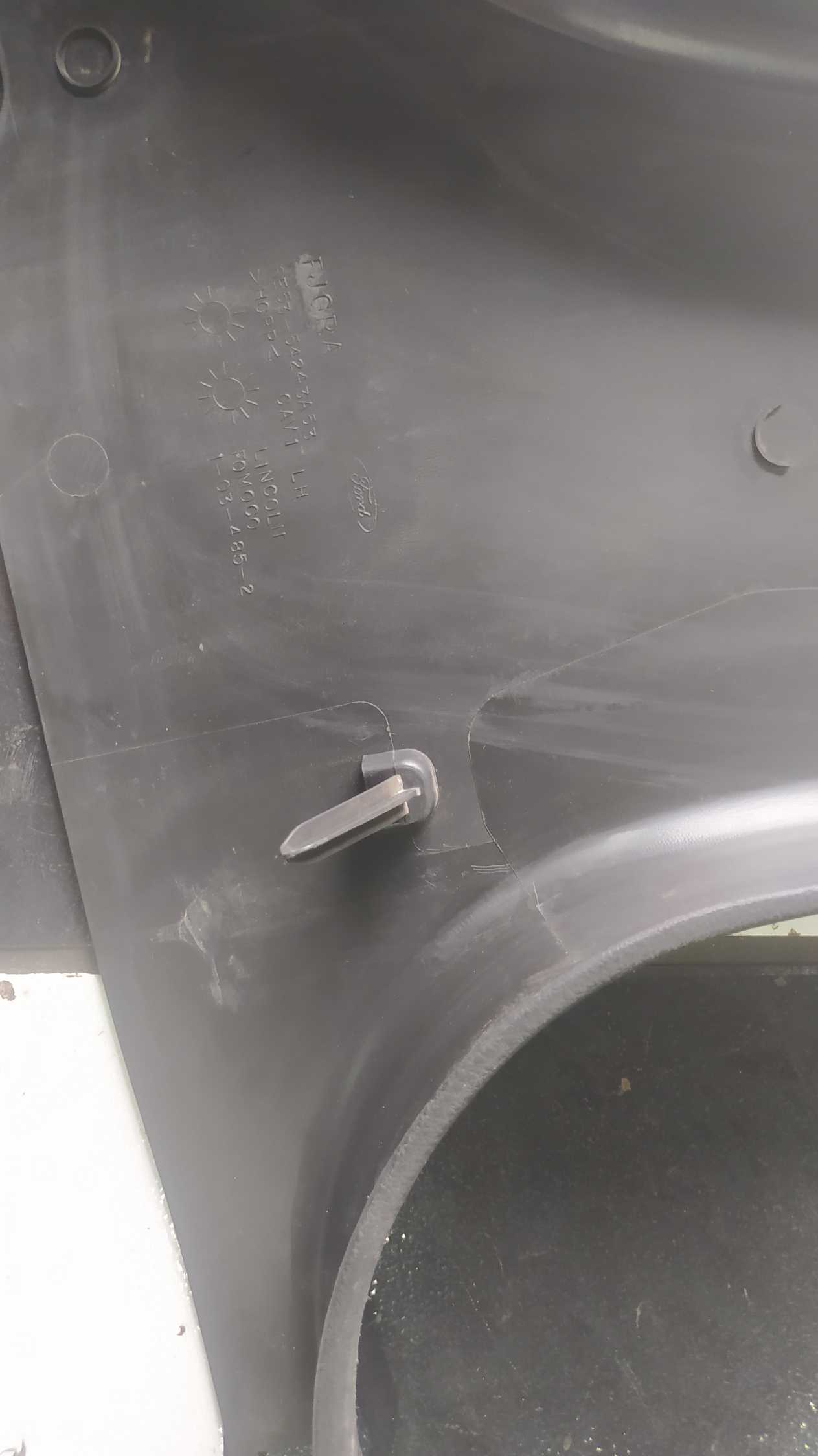 Par Moldura Acabamento Coluna Central Inferior Ford Fusion Preto 5