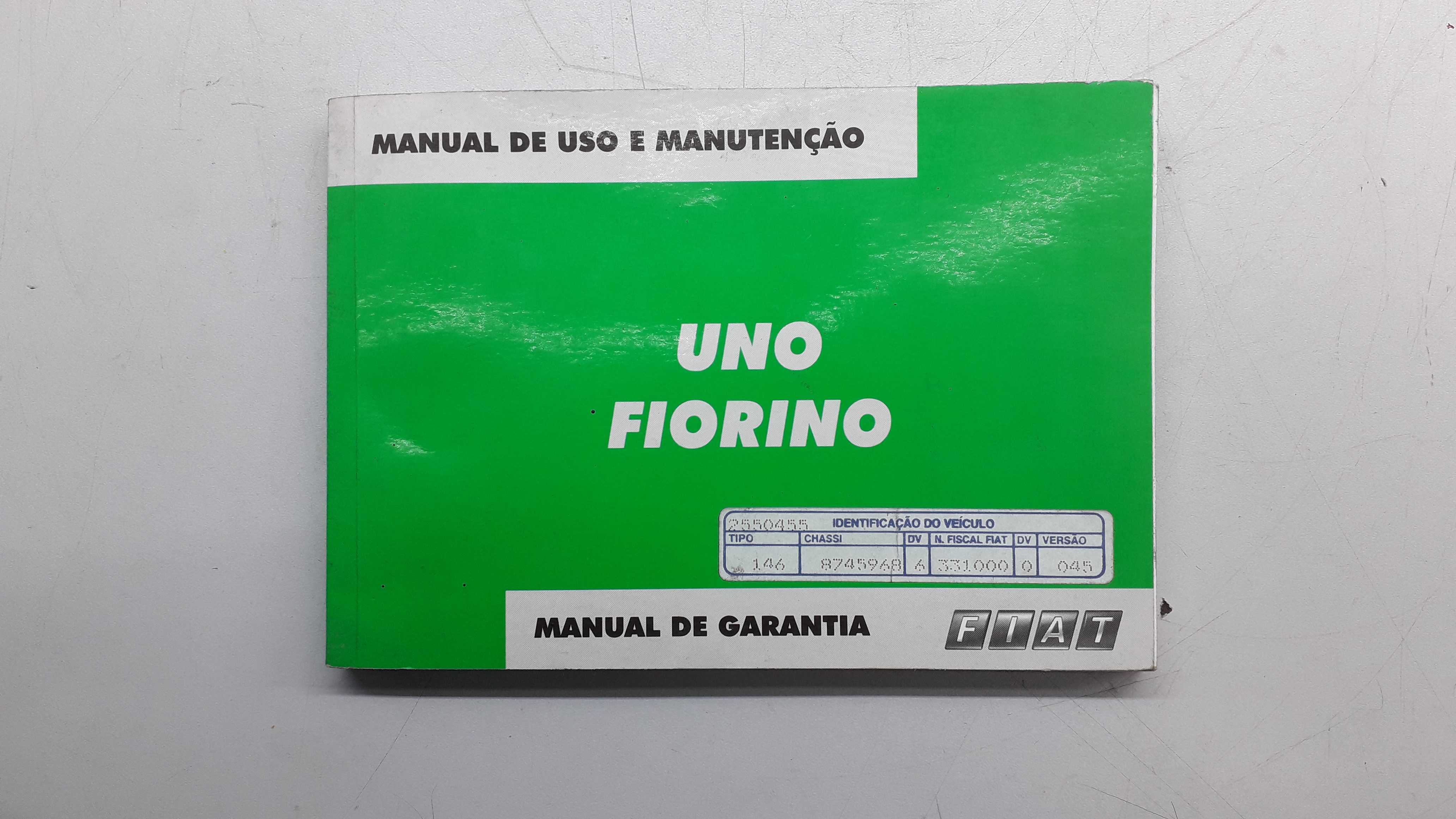 Manual De Uso E Manutenção Fiat Uno Fiorino