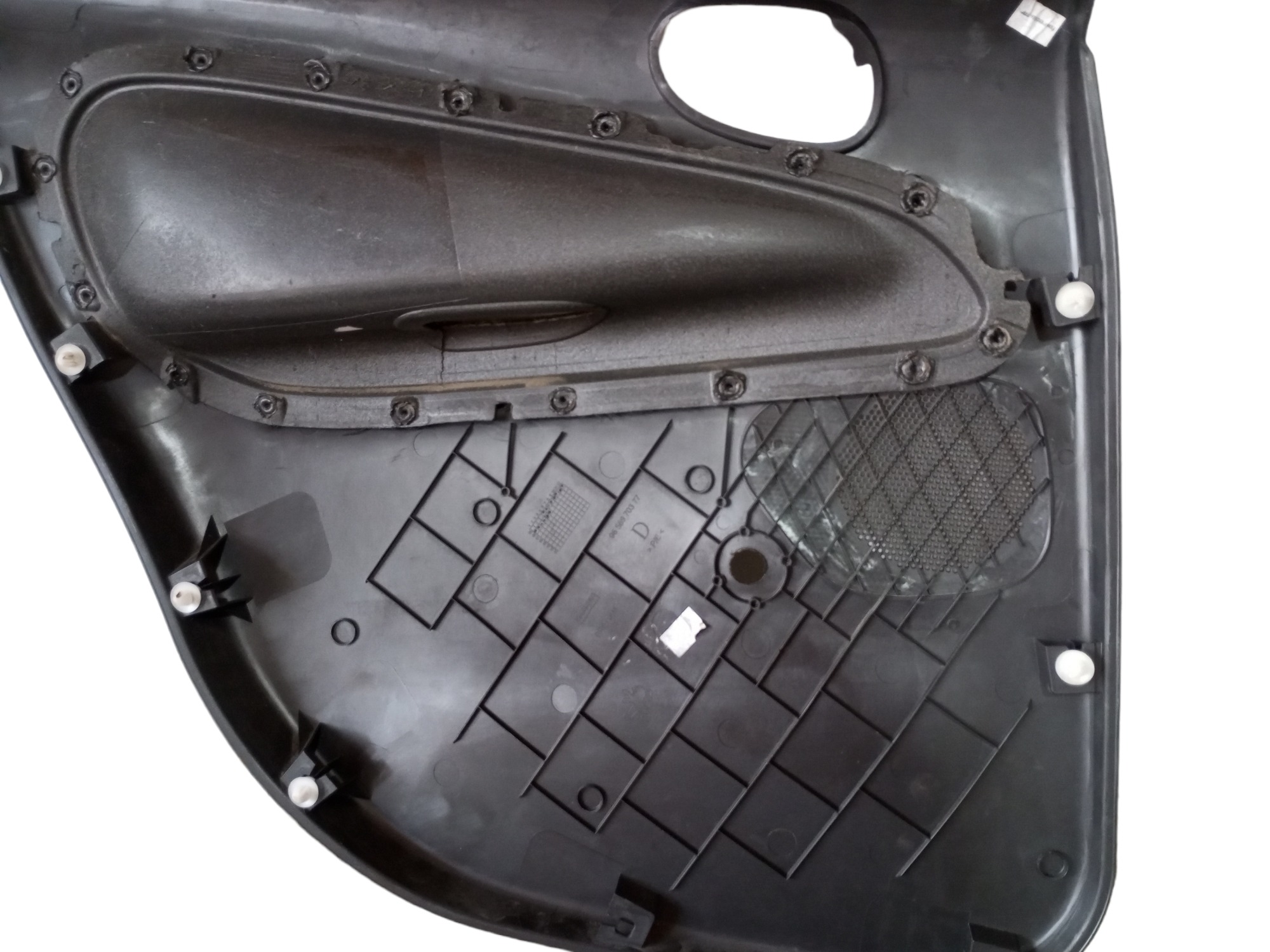 Forro Porta Peugeot 206 Sw 2008 2009 2010 Traseiro Direito  Preto 3