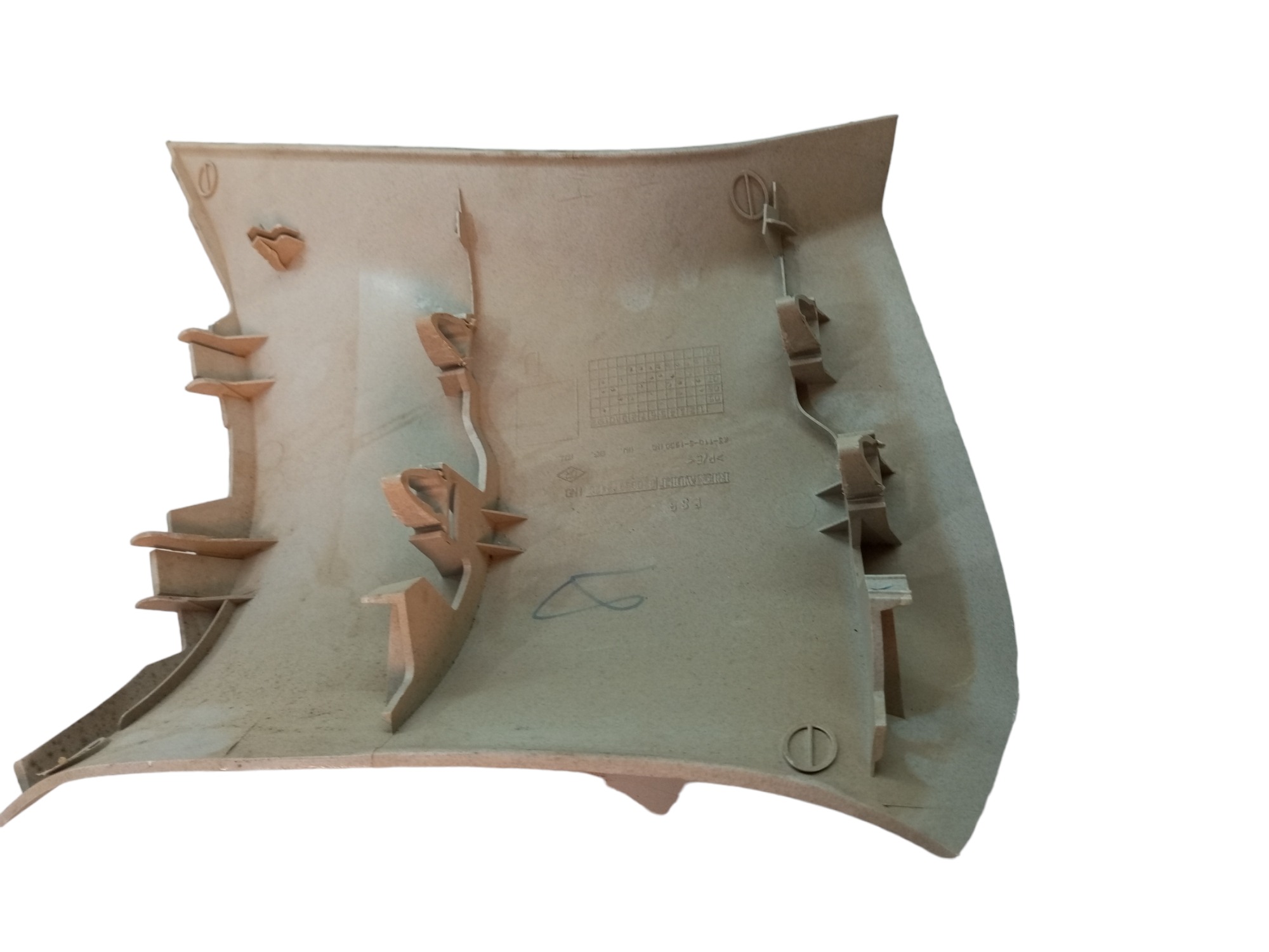 Moldura Coluna Megane 2007 2008 2009 2010 2012 Direito 4