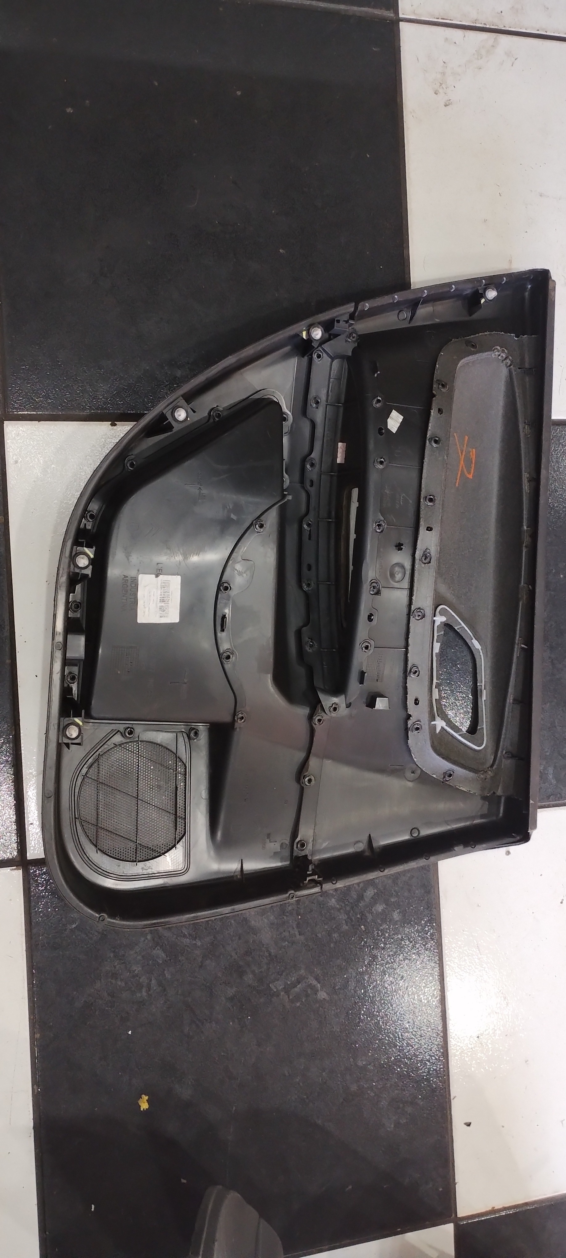 Forro De Porta Traseiro Direito Citroën C4 2013 Preto 2