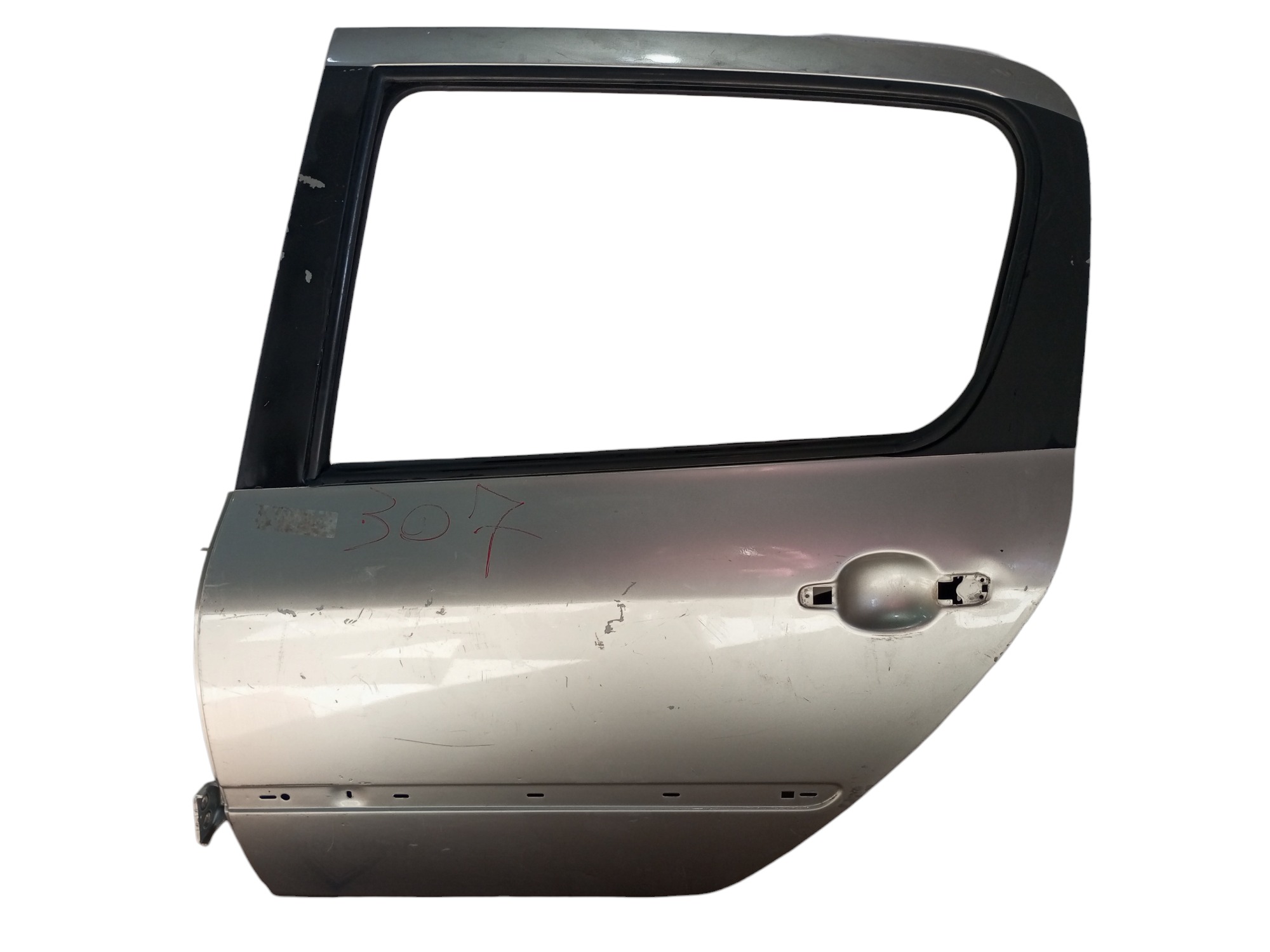Porta 307 2003 2005 2006 2007 2009 2012 Traseira Esquerda  Traseira Esquerdo Prata 1