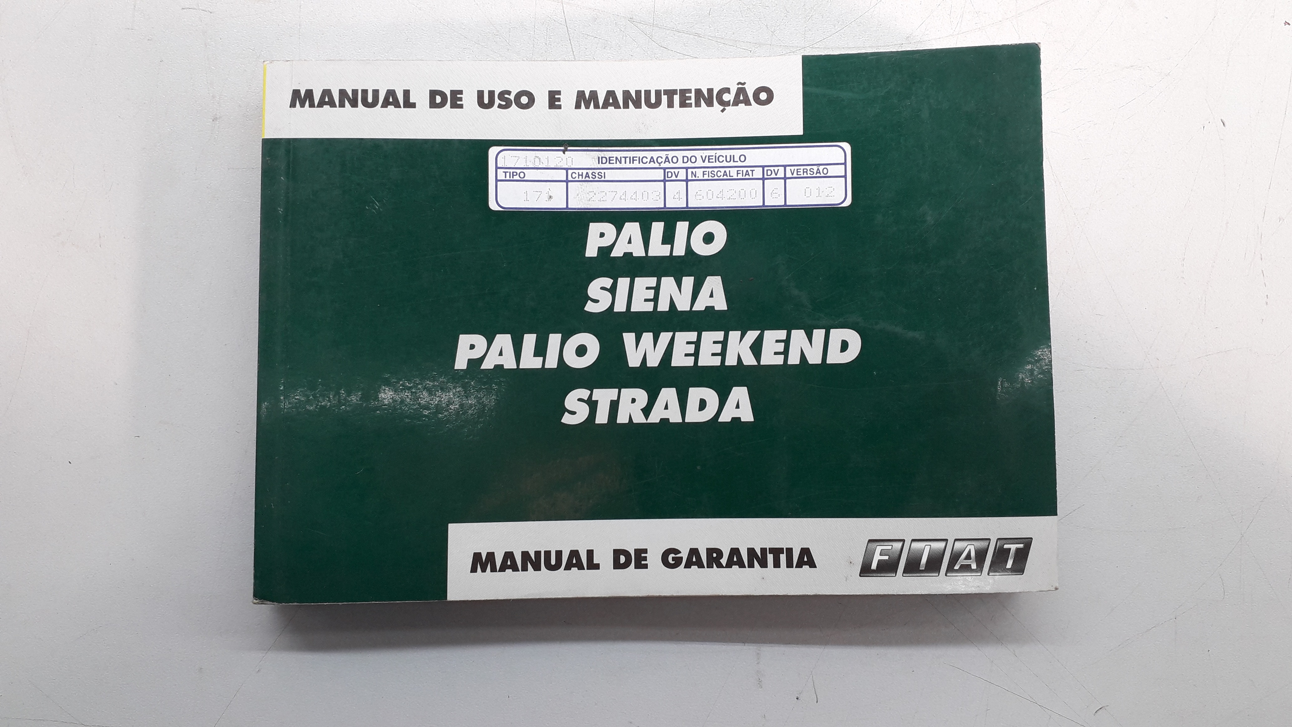 Manual De Uso E Manutenção Fiat Palio Siena Strada Weekend