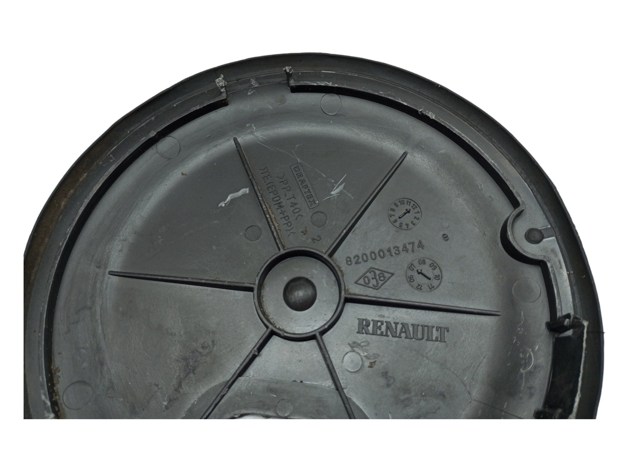 Tampa Tanque Combustivel Renault Megane 2007 2008 2009 2010 Preto 4