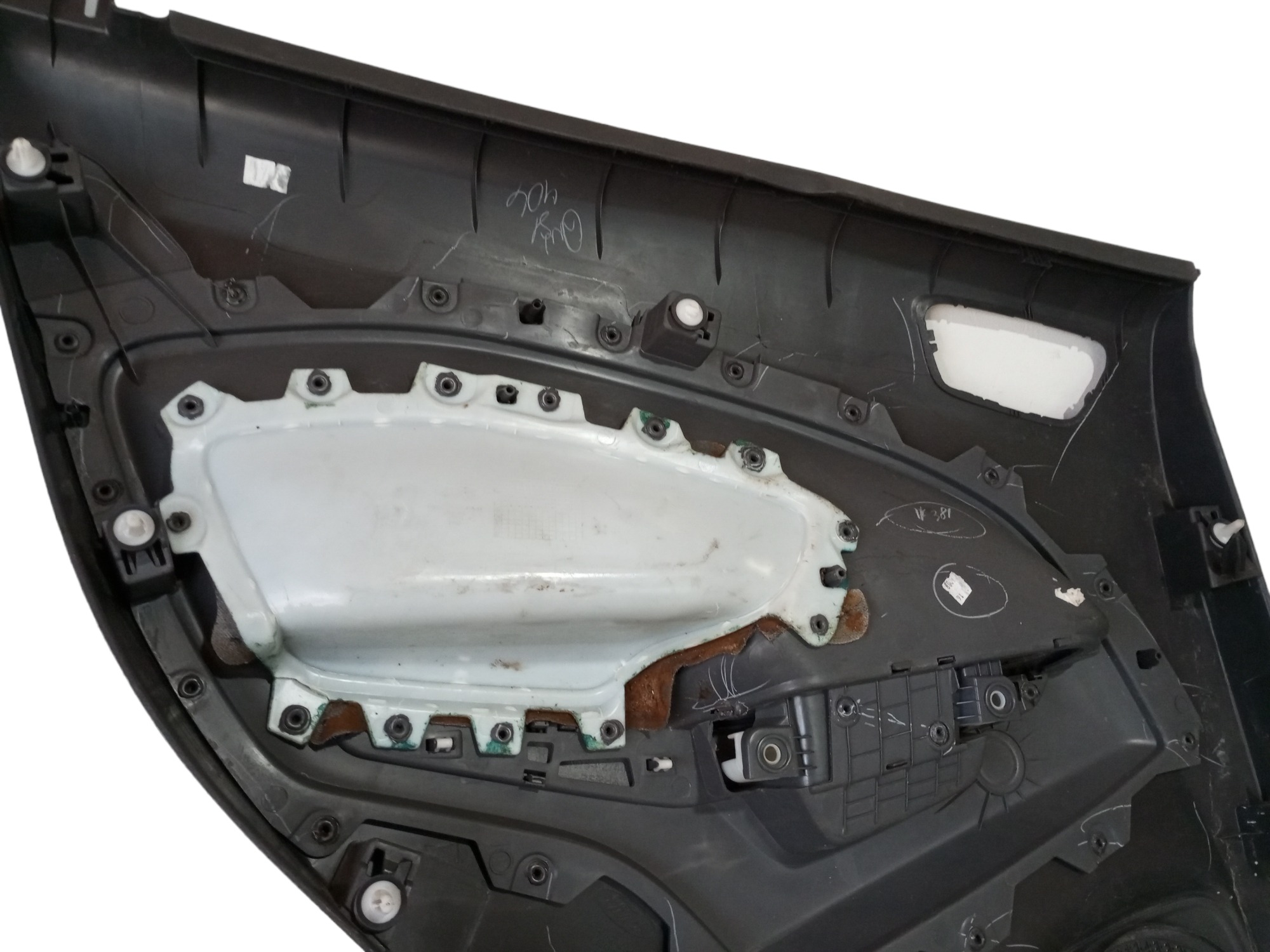 Forro Porta Ecosport 2013 2014 2015 Ford Traseira Direita  Preto 6