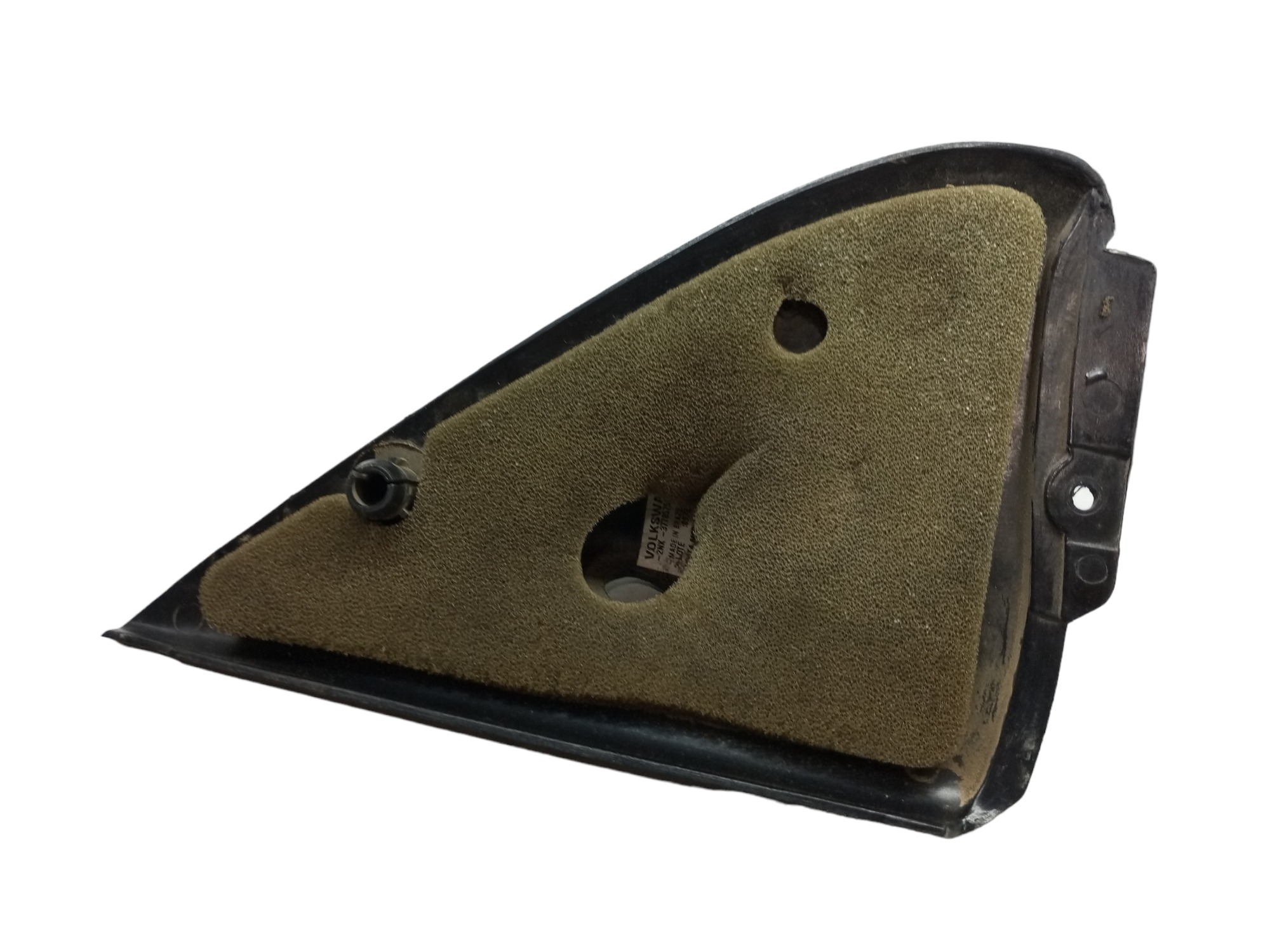 Moldura Interna Retrovisor Gol Vw 96 97 98 99 Lado Esquerdo Preto 2