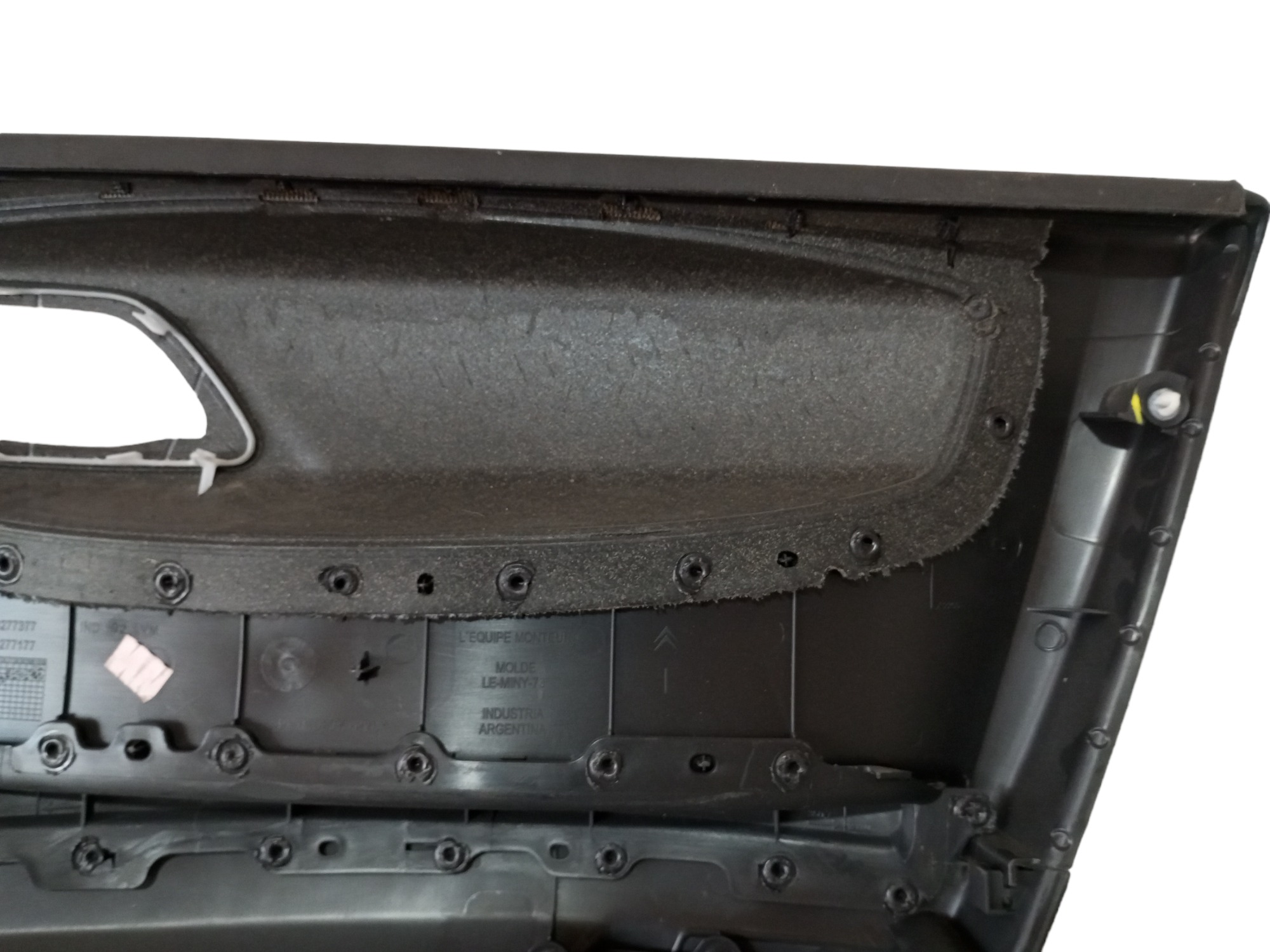 Forro Porta Citroen C4 2007 2008 2009 Traseira Esquerda  Preto 5