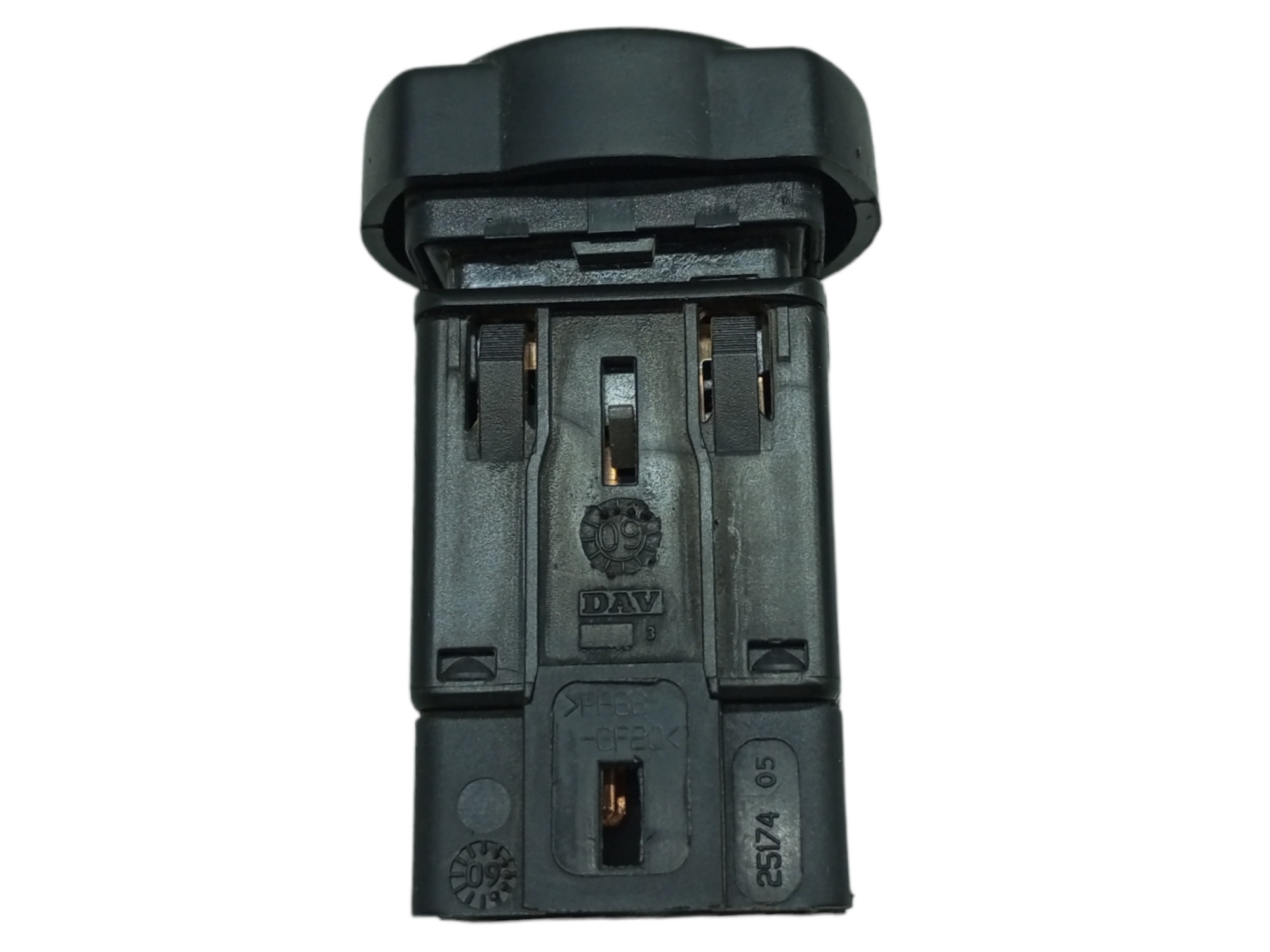 Botao Pisca Alerta Logan Sandero Renault 2008 2009 2010  Preto 7
