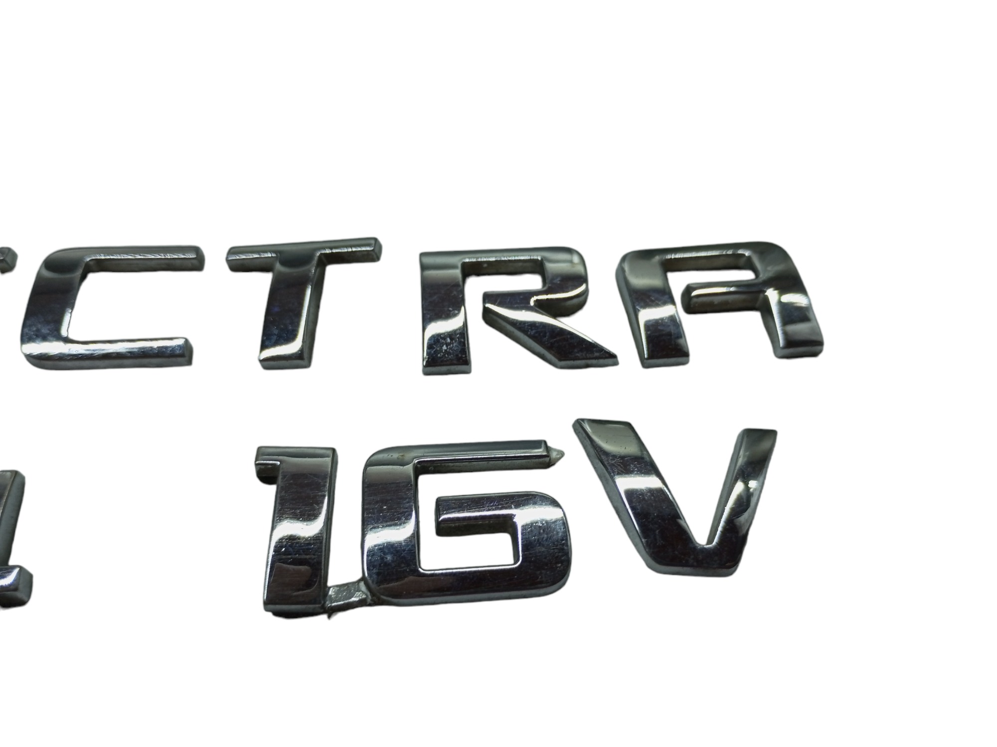Emblema Vectra 2.4 16v 2006 2008 2010 2012 Letras Cromadas Prata 5