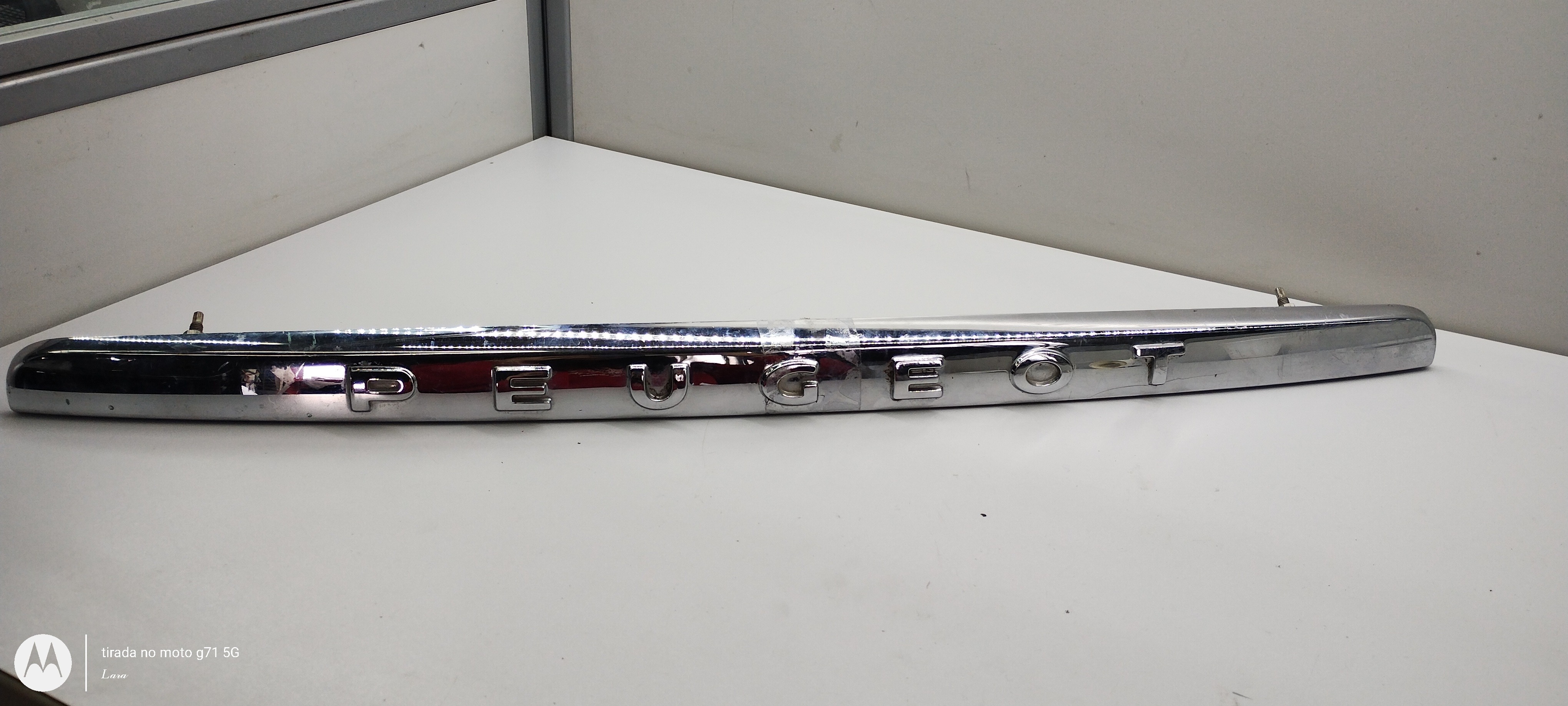 Aplique friso cromado peugeot 207 2007/20012