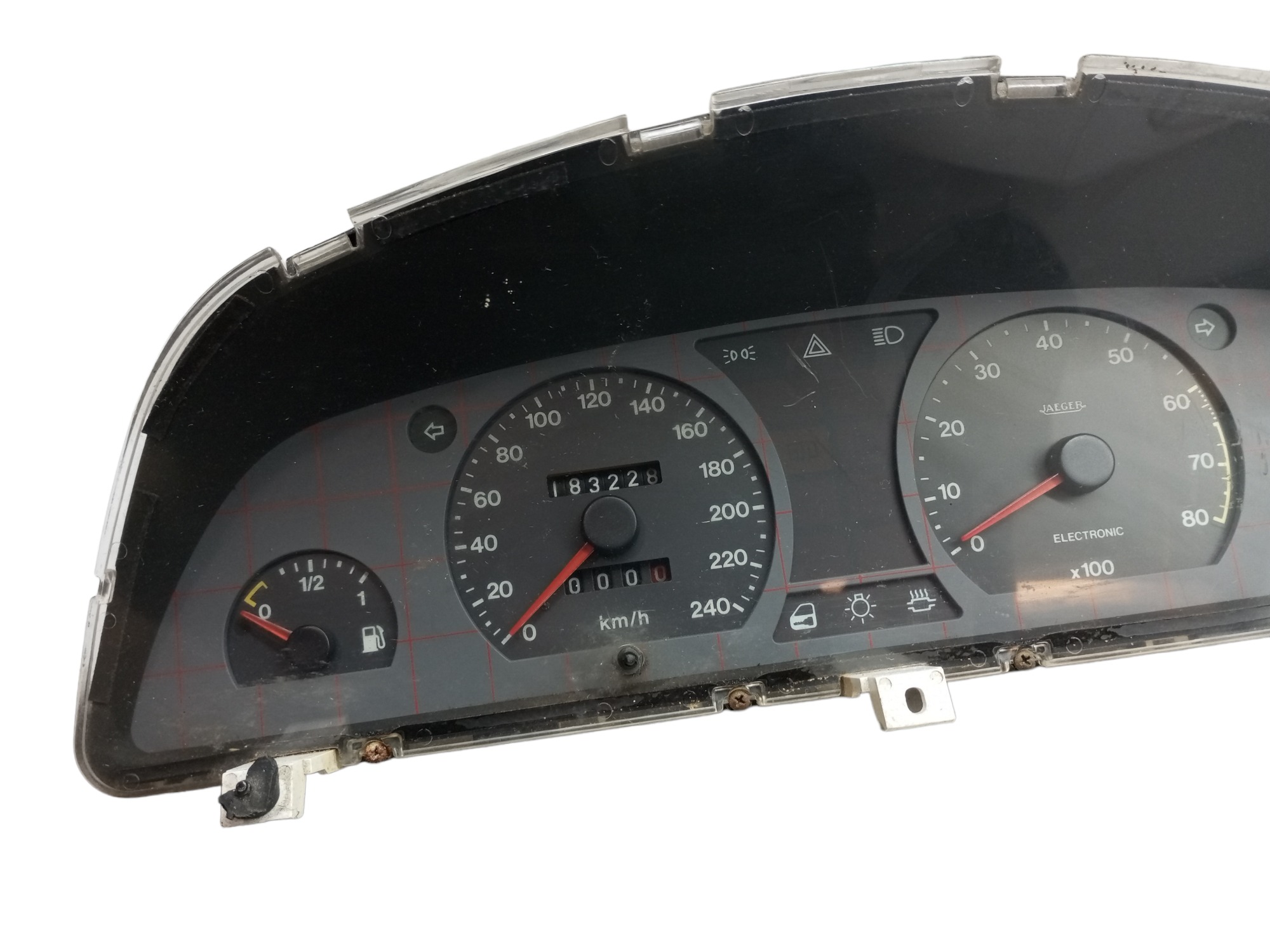 Painel Instrumento Tempra 93 95 96 Velocimetro Conta Giro Preto 4