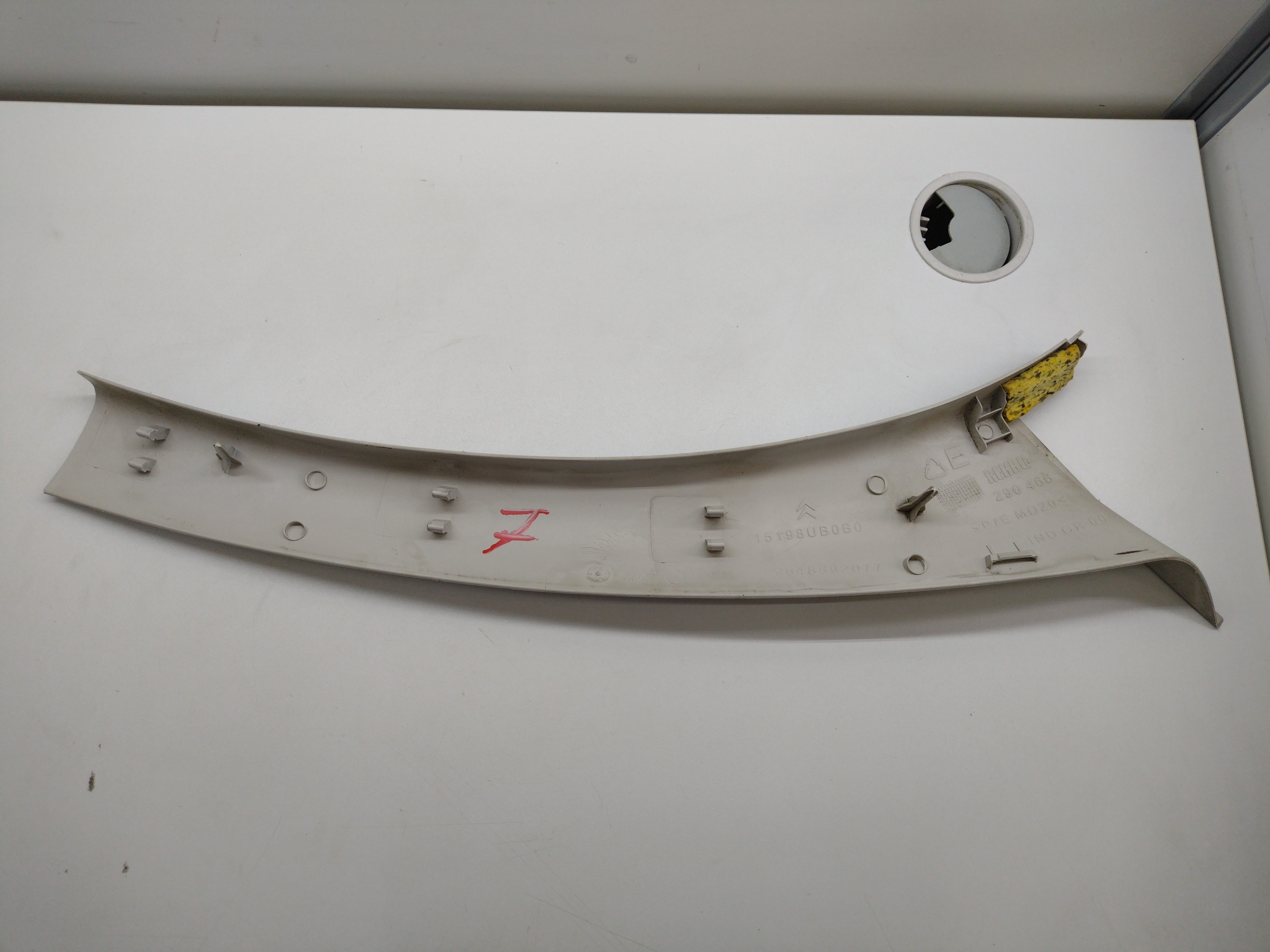 Acabamento Coluna Parabrisa Lado Esquerdo Citroen C3 07/12 4