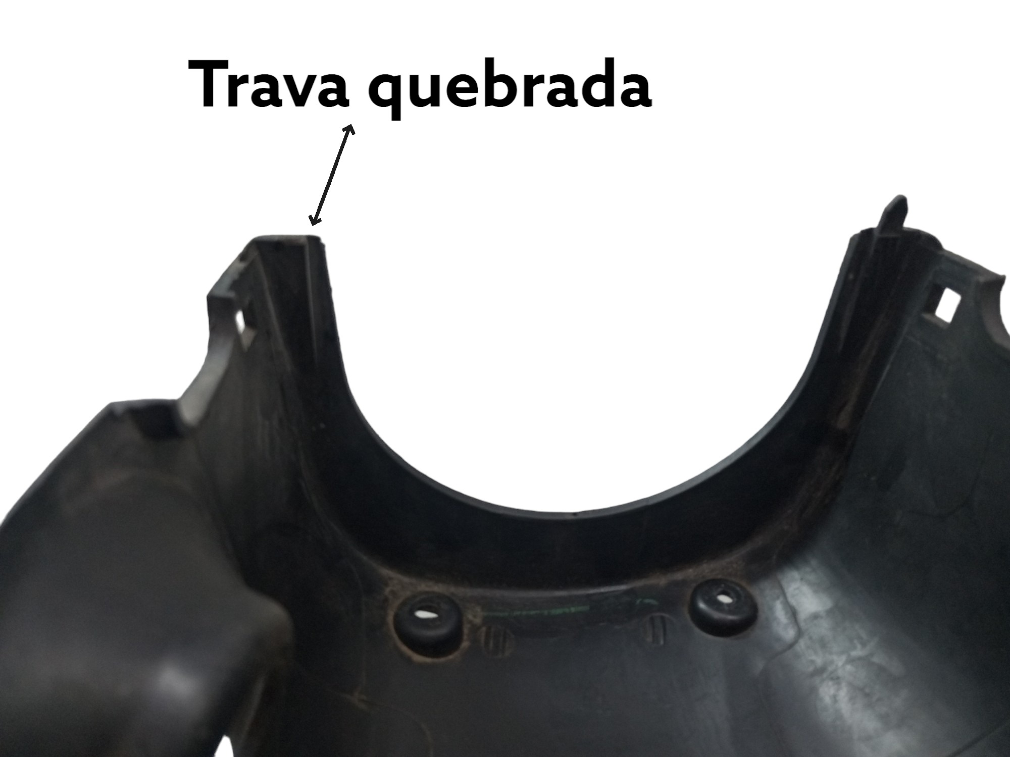 Moldura Coluna Direcao Capa Seta Fiesta 2008 2012 Inferior 2