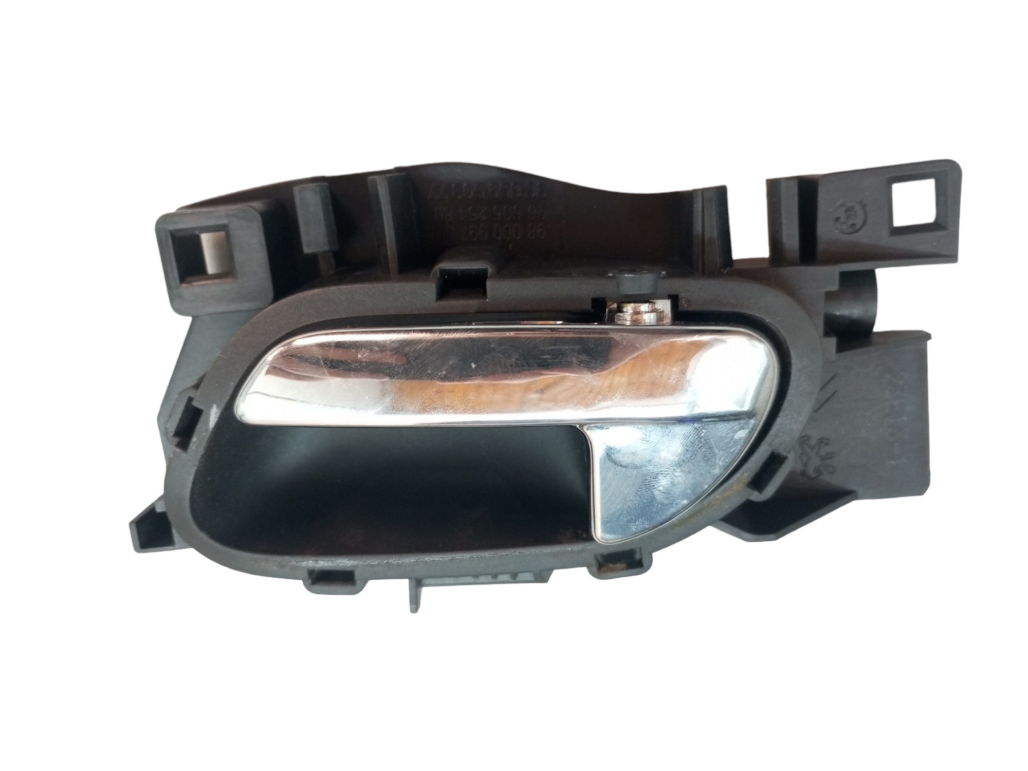Macaneta Interna Porta Peugeot 408 308 2013 2014 Esquerdo  Cromado Traseira 5